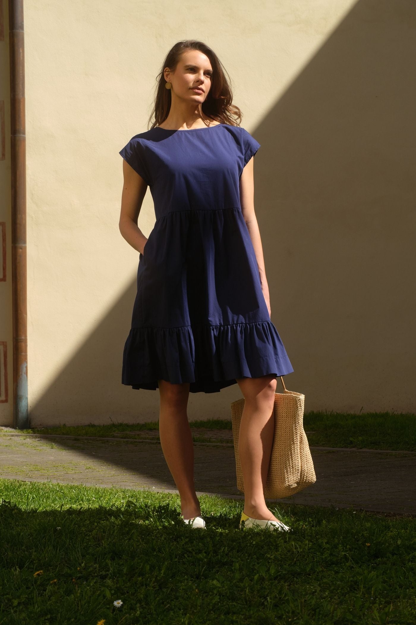 Amandine Organic Cotton Poplin Dress