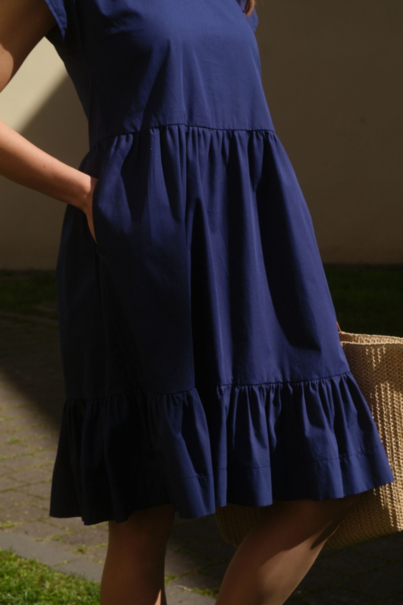 Amandine Organic Cotton Poplin Dress