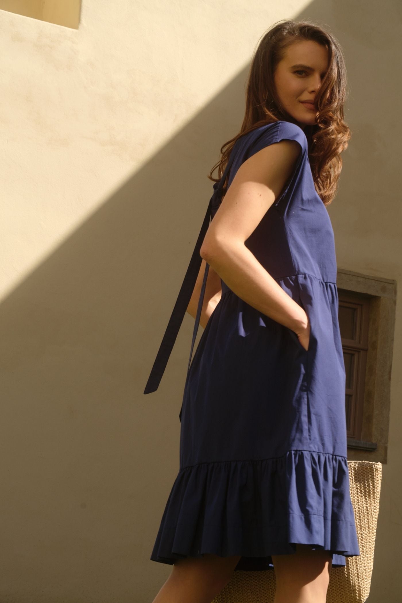Amandine Organic Cotton Poplin Dress