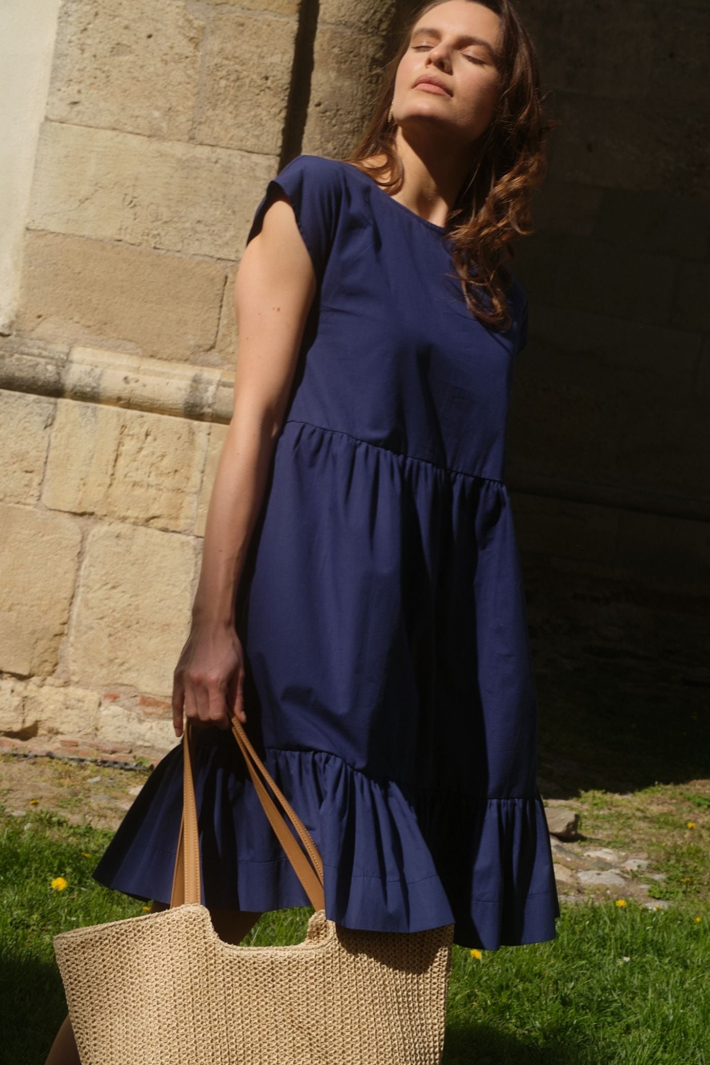 Amandine Organic Cotton Poplin Dress