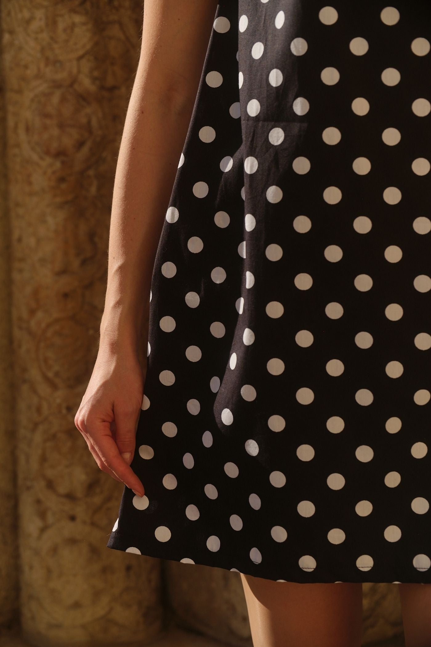 Rochie Scurtă Din Bumbac Organic Cu Mâneci Bufante River