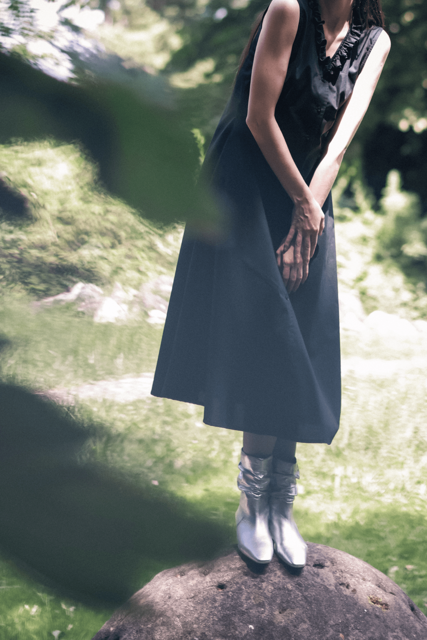 ANEMONE long linen dress