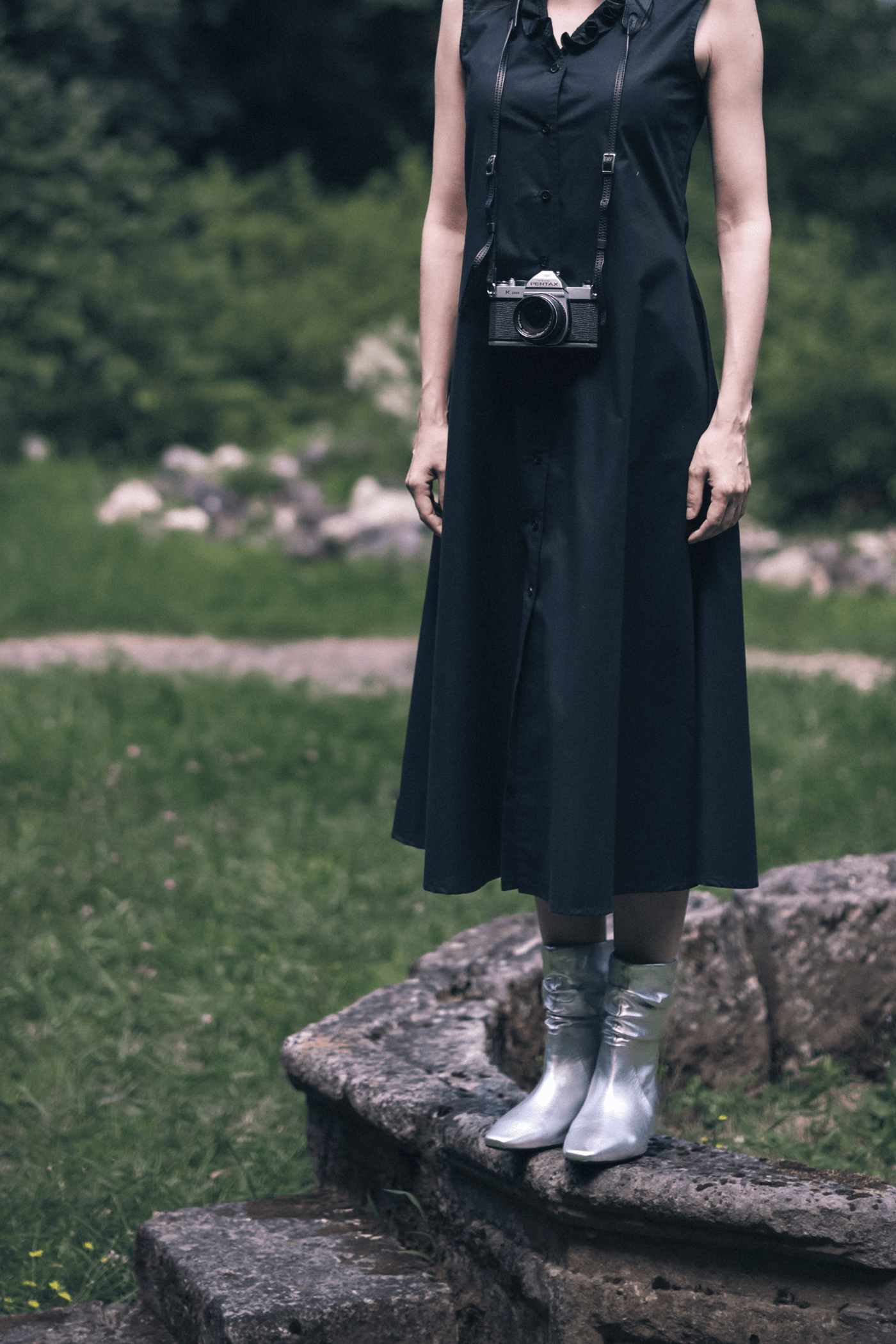 ANEMONE long linen dress