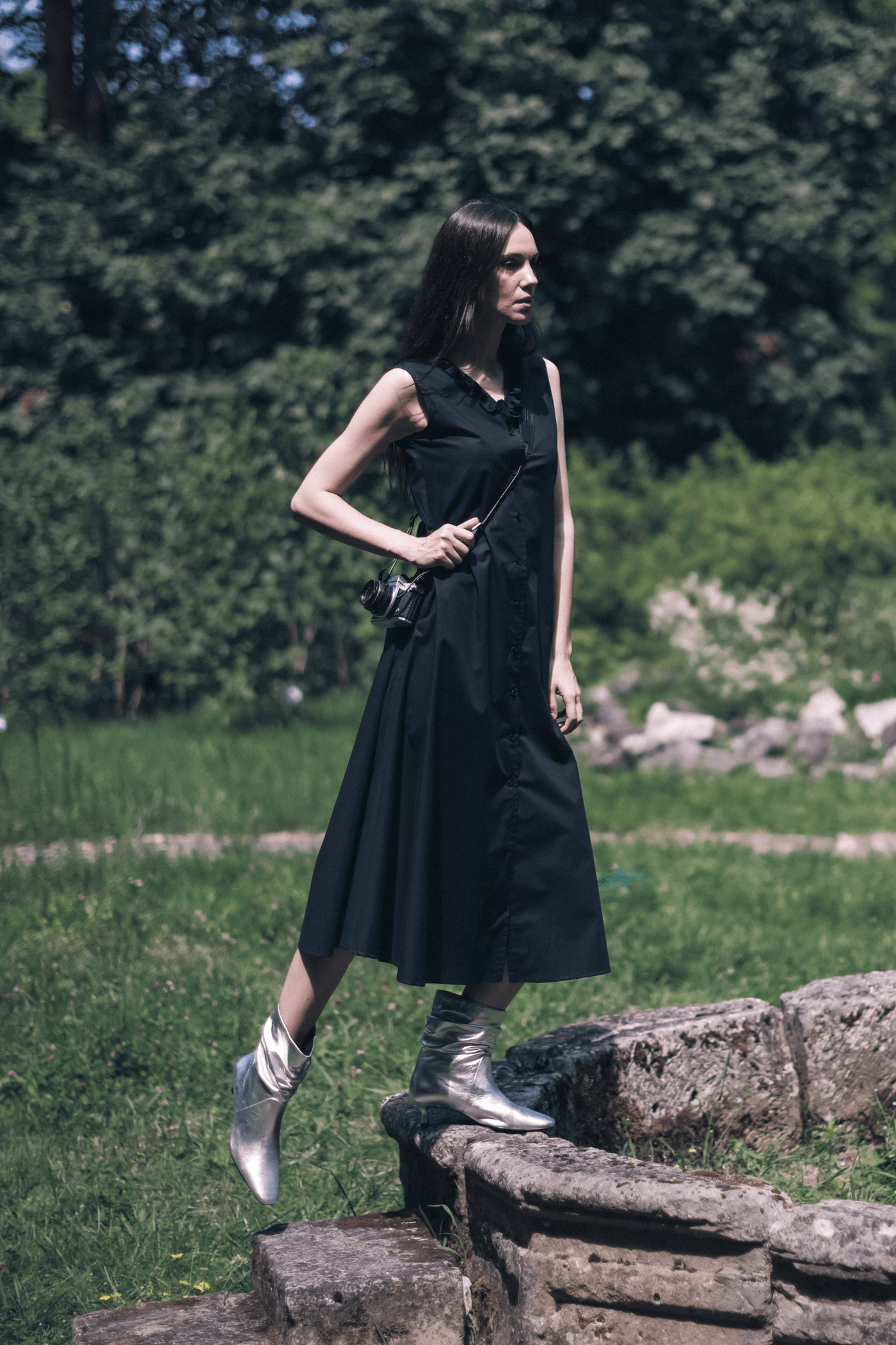 ANEMONE long linen dress