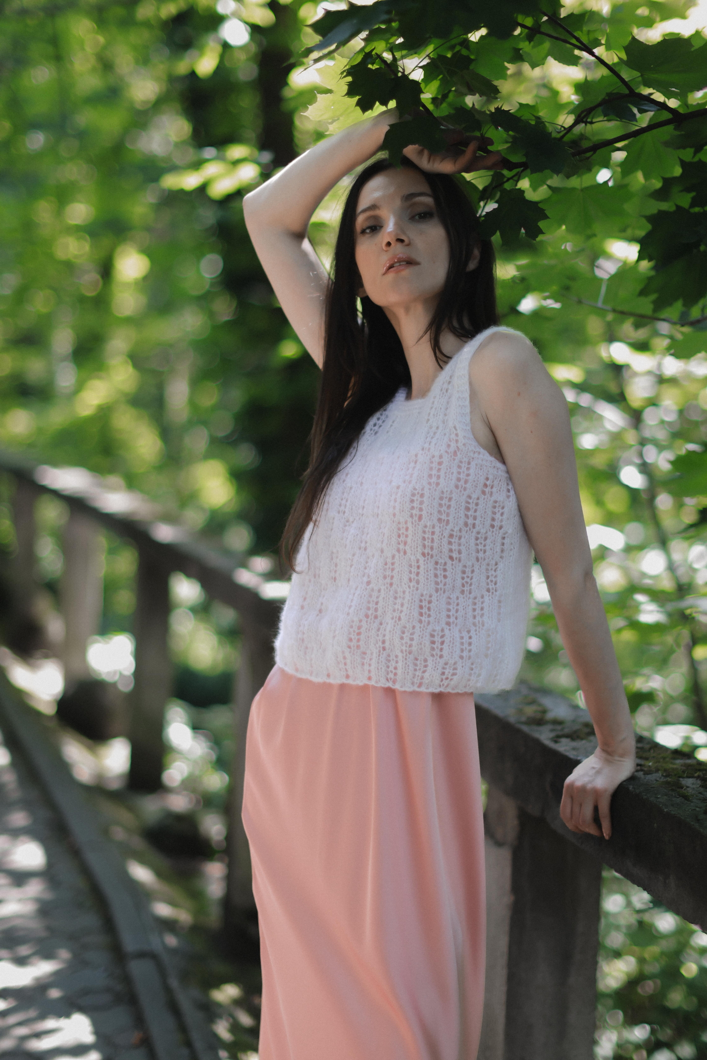 Mohair and Natural Silk Knitted Top