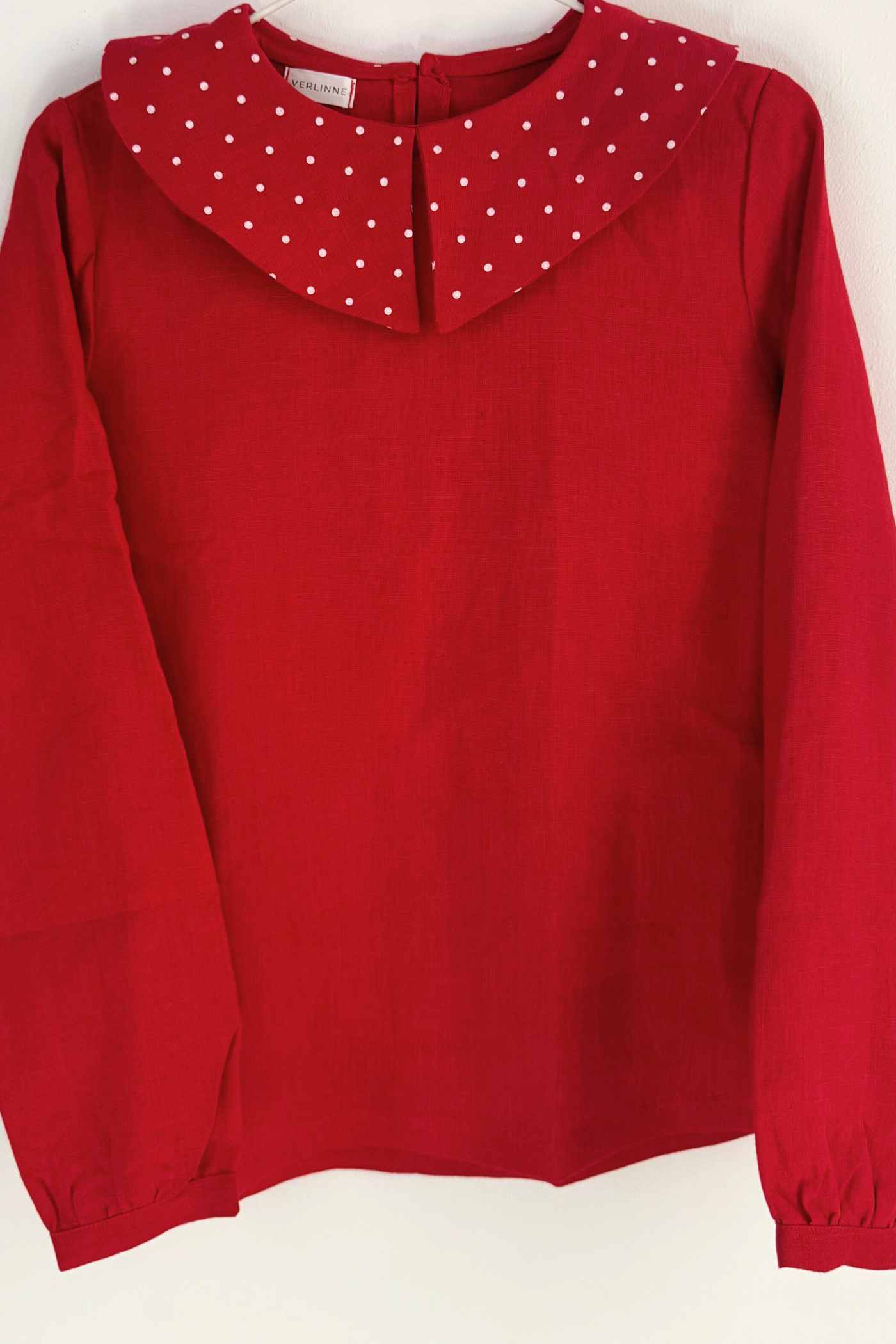 Bluză Din In Olivia Roșu