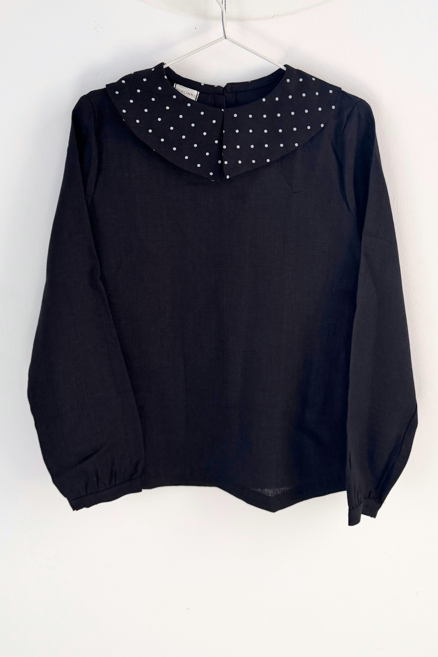 Bluză Din In Olivia Negru