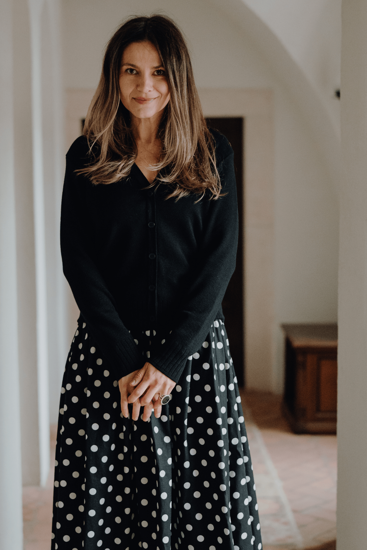 Cardigan din lână Allegria Negru