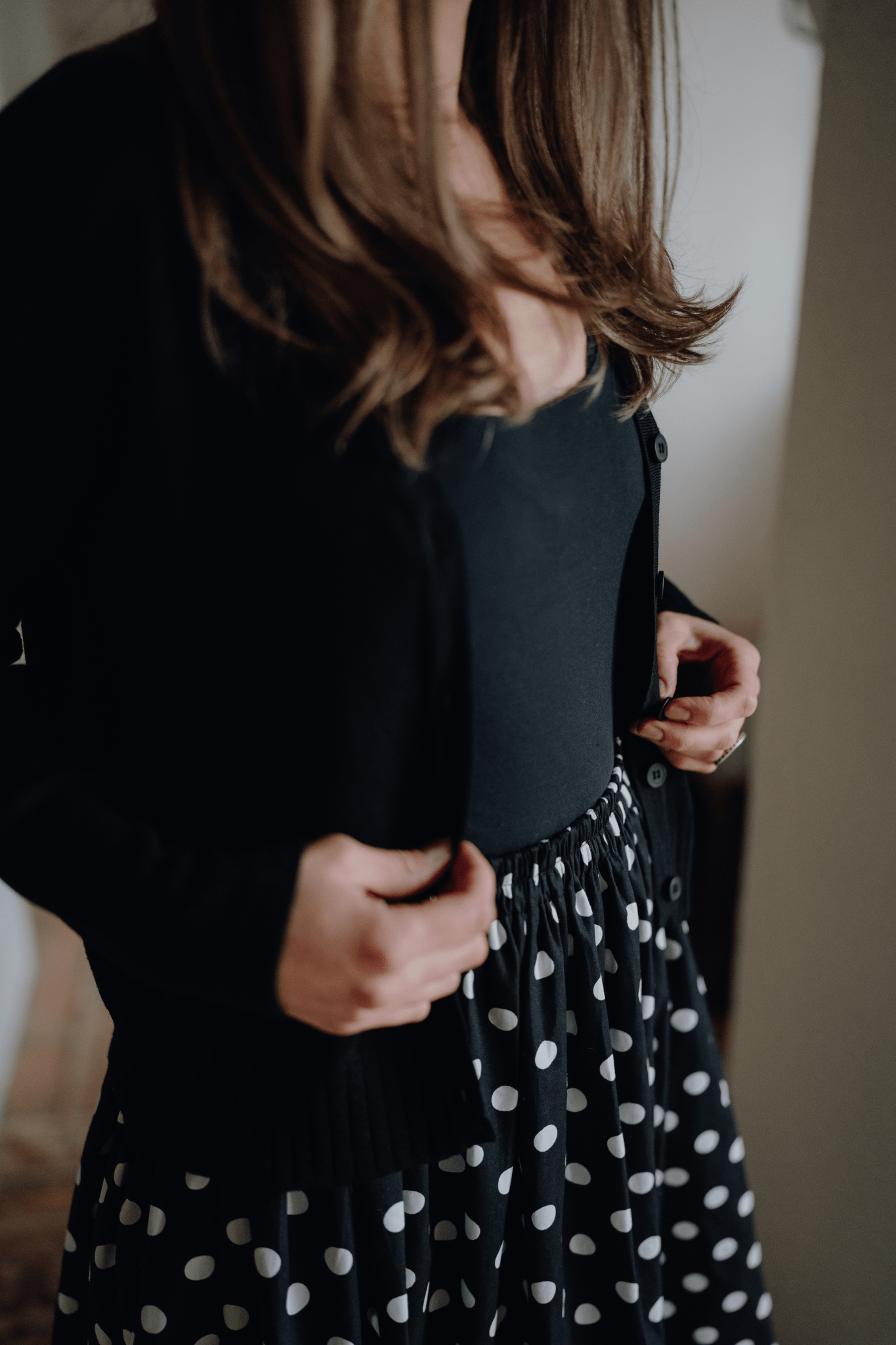 Cardigan din lână Allegria Negru