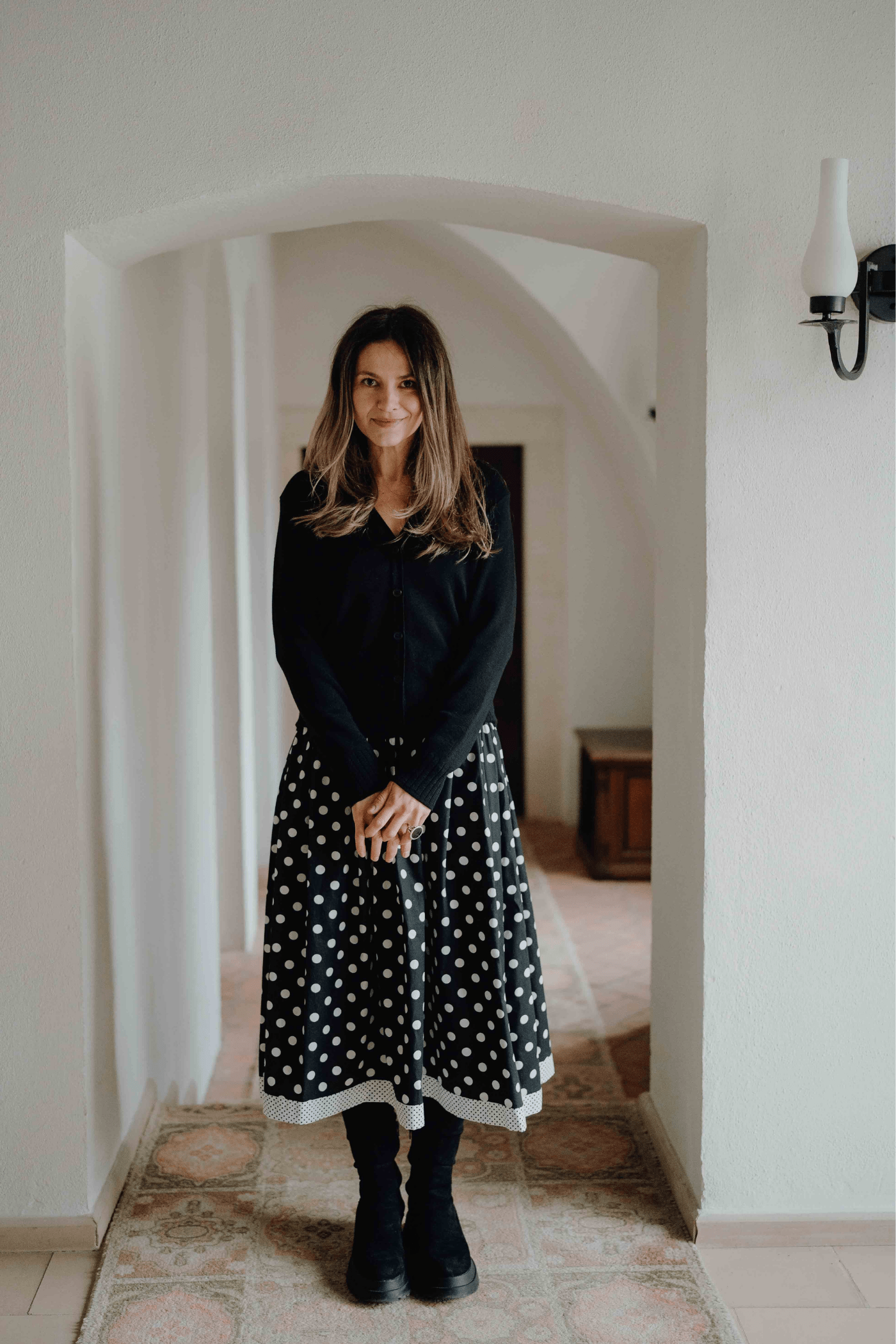 Organic Cotton Poplin Midi Skirt