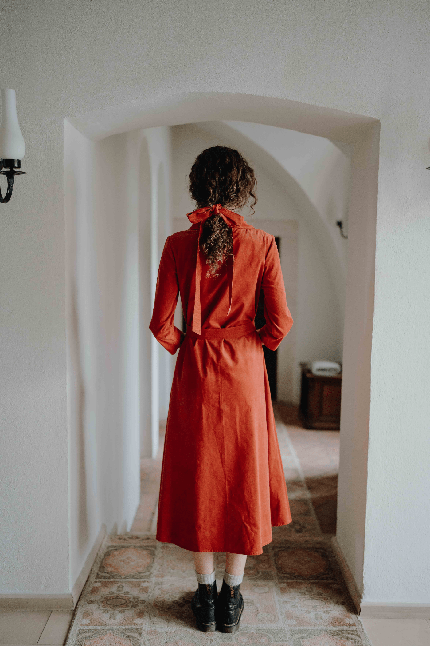 Linen Shirt Dress Marla Black