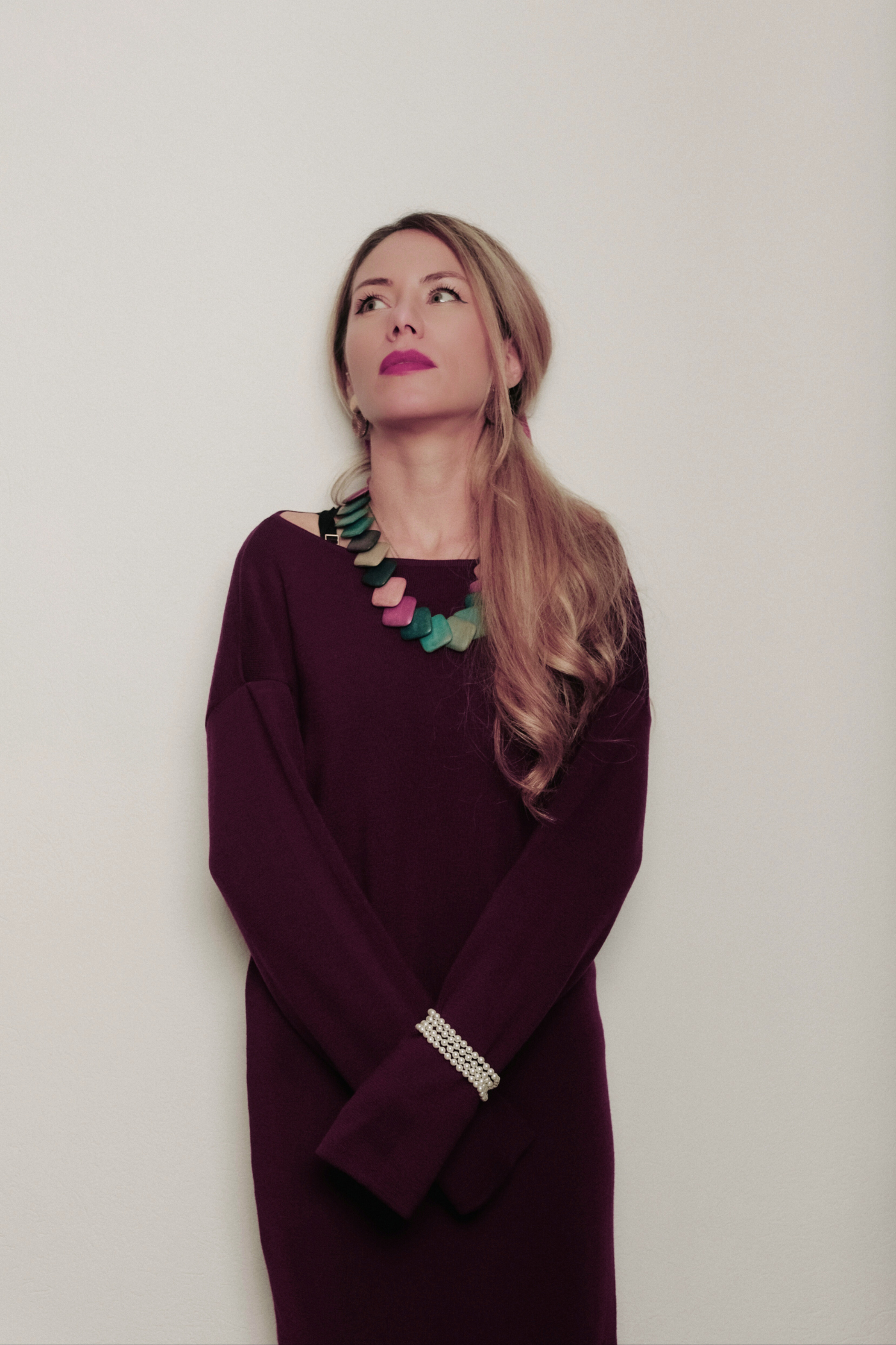 Loose Knit Merino Wool Dress Enya