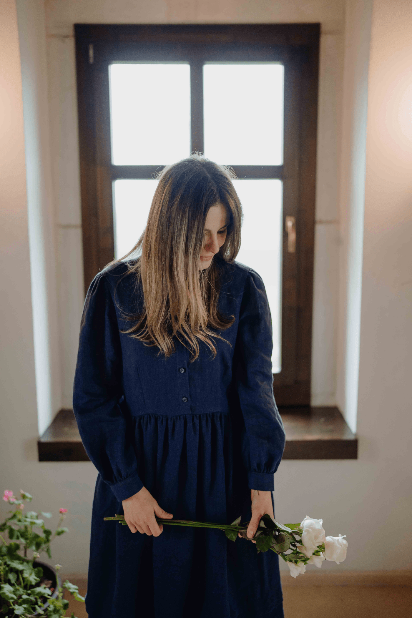 Rochie din In Runa Bleumarin