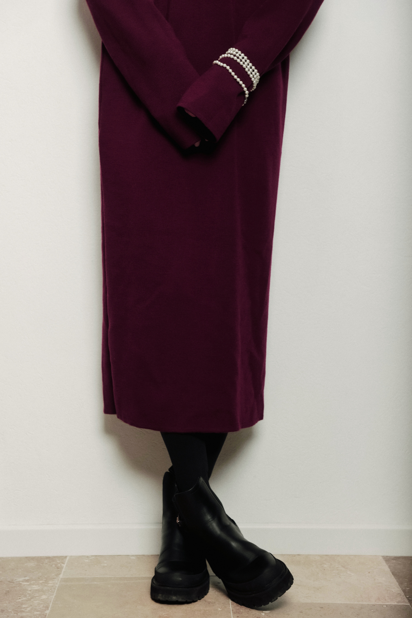 Loose Knit Merino Wool Dress Enya