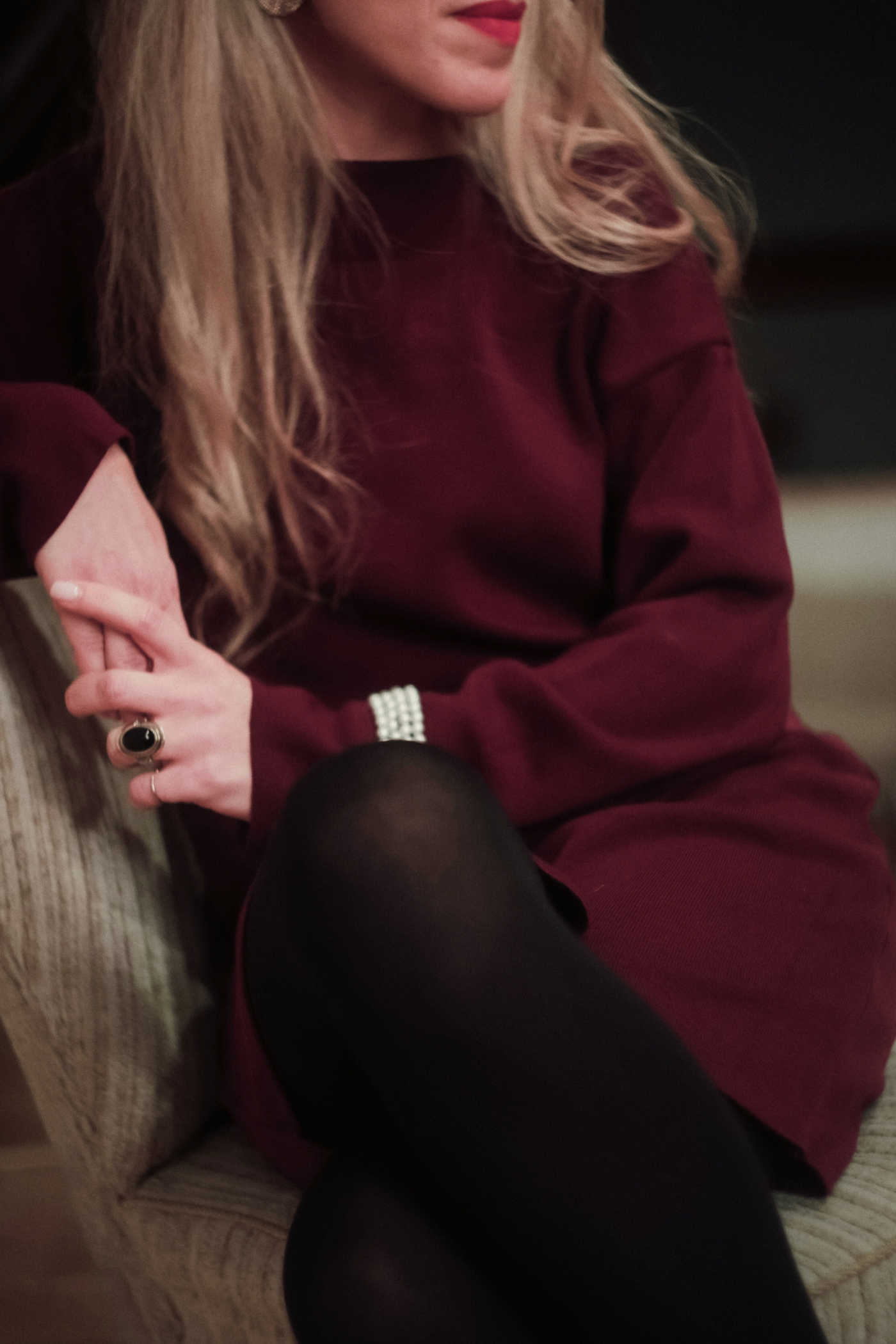 Loose Knit Merino Wool Dress Enya