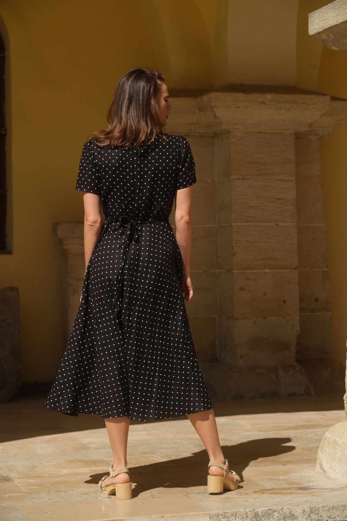 Rochie din In Sophia Negru cu Buline