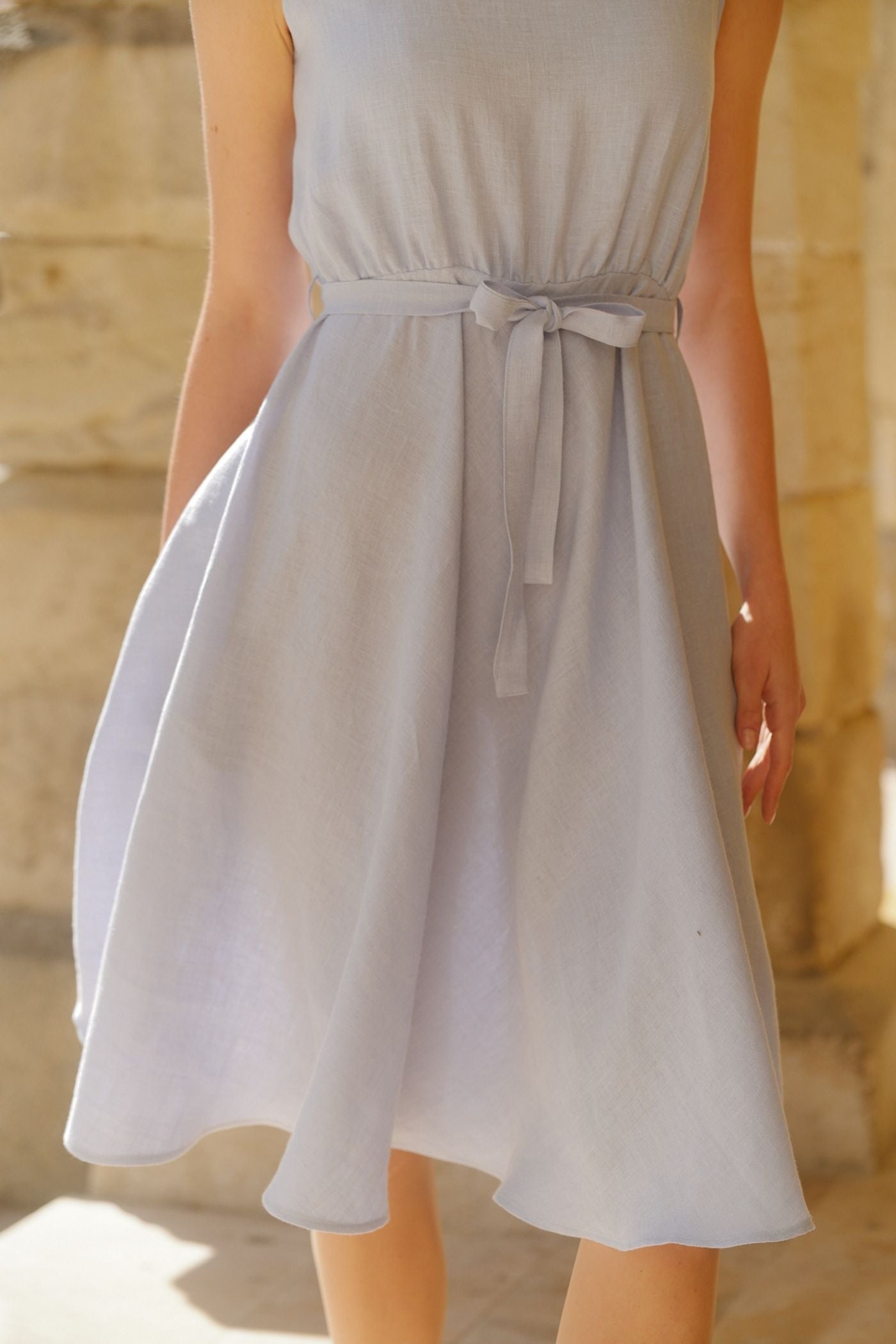 Rochie Din In Midi Greta Bleu Ciel