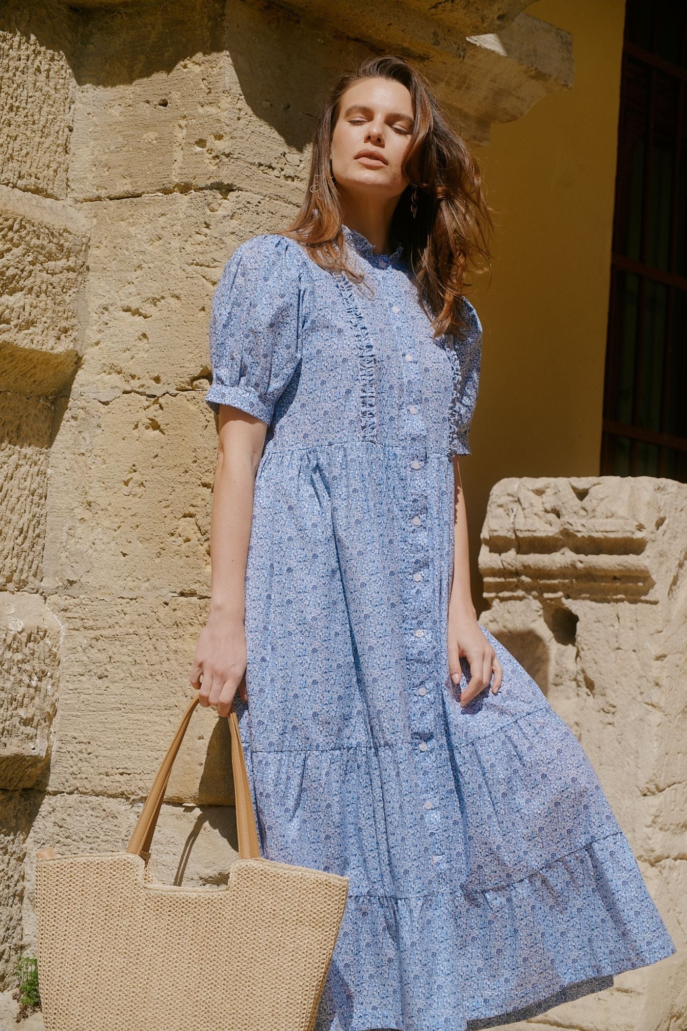 Rochie Cu Flori Din Bumbac Organic Chloe
