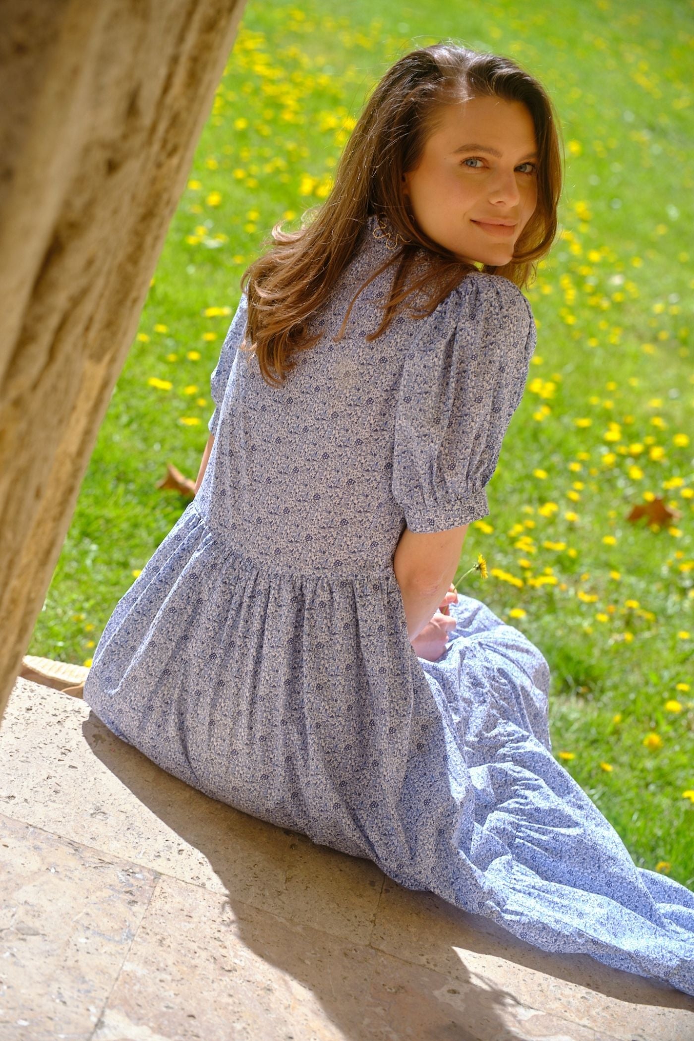 Rochie Cu Flori Din Bumbac Organic Chloe