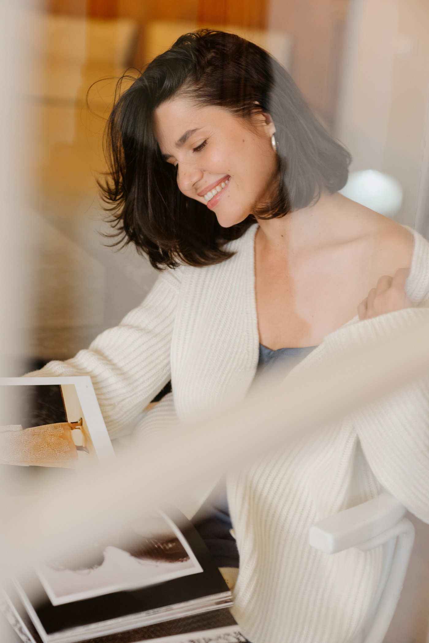 Wool Cardigan Cocoon Cream