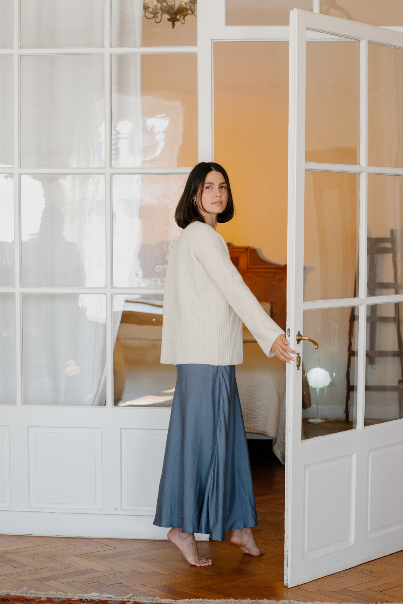 Wool Cardigan Cocoon Cream