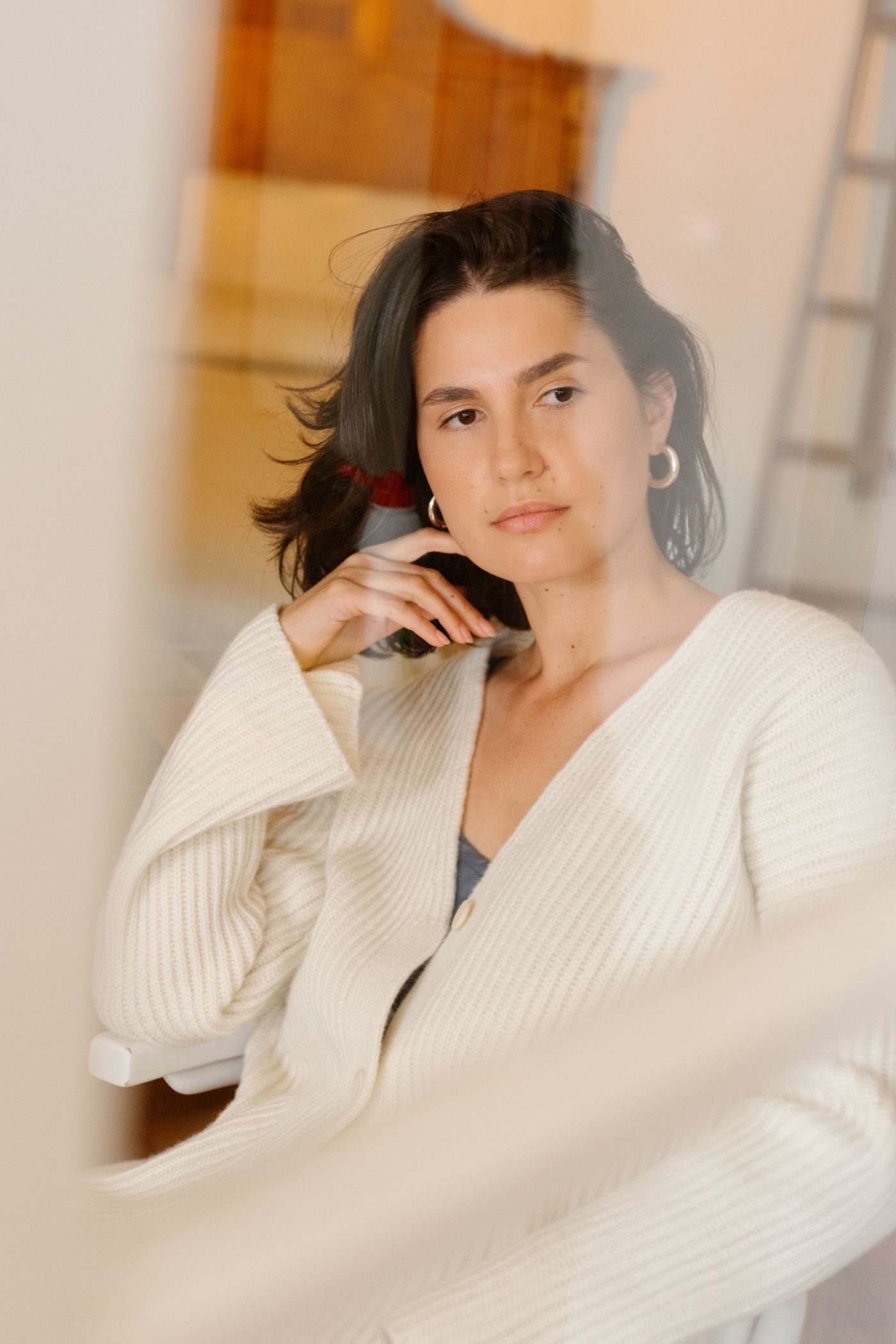 Wool Cardigan Cocoon Cream