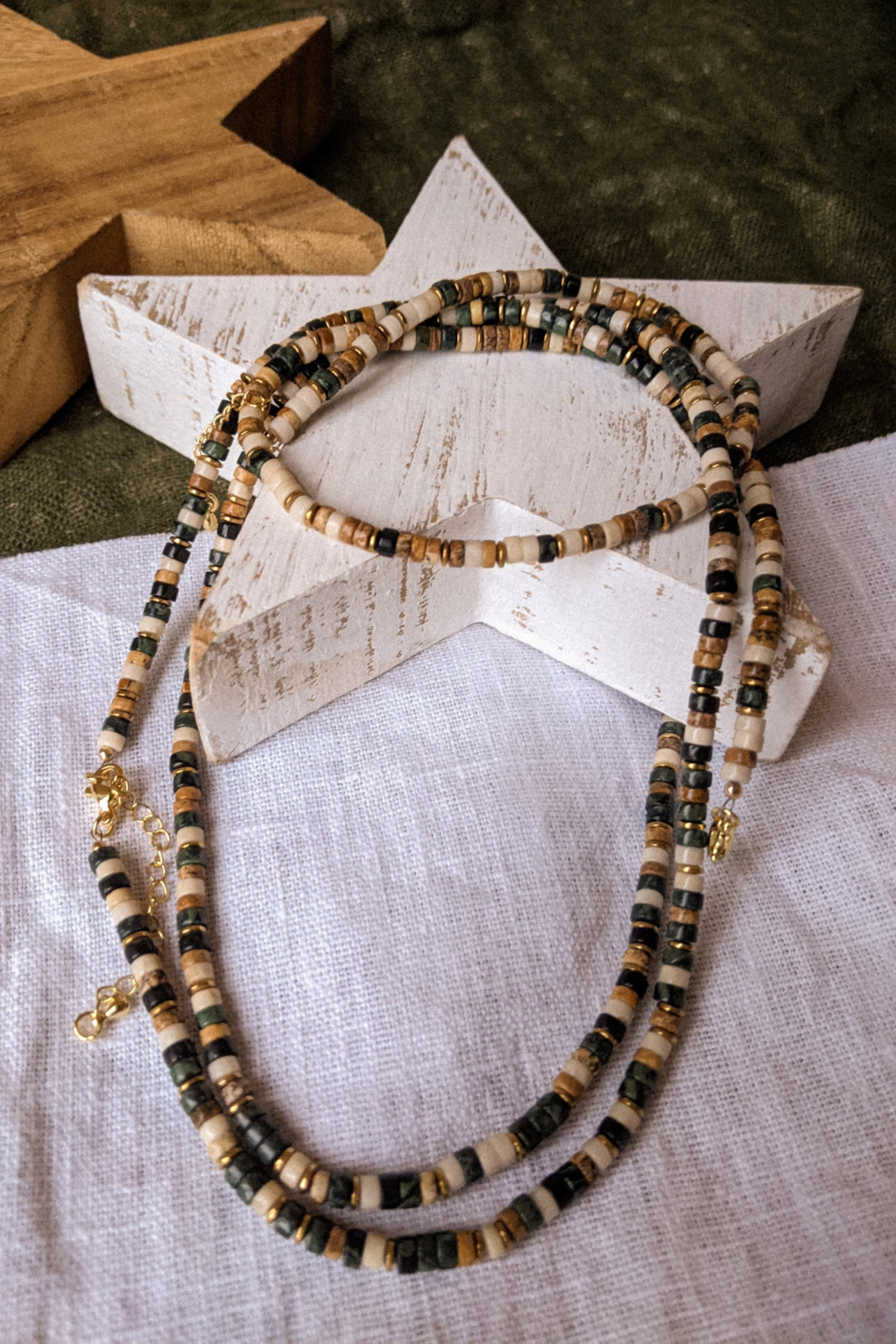 Natural stone necklace