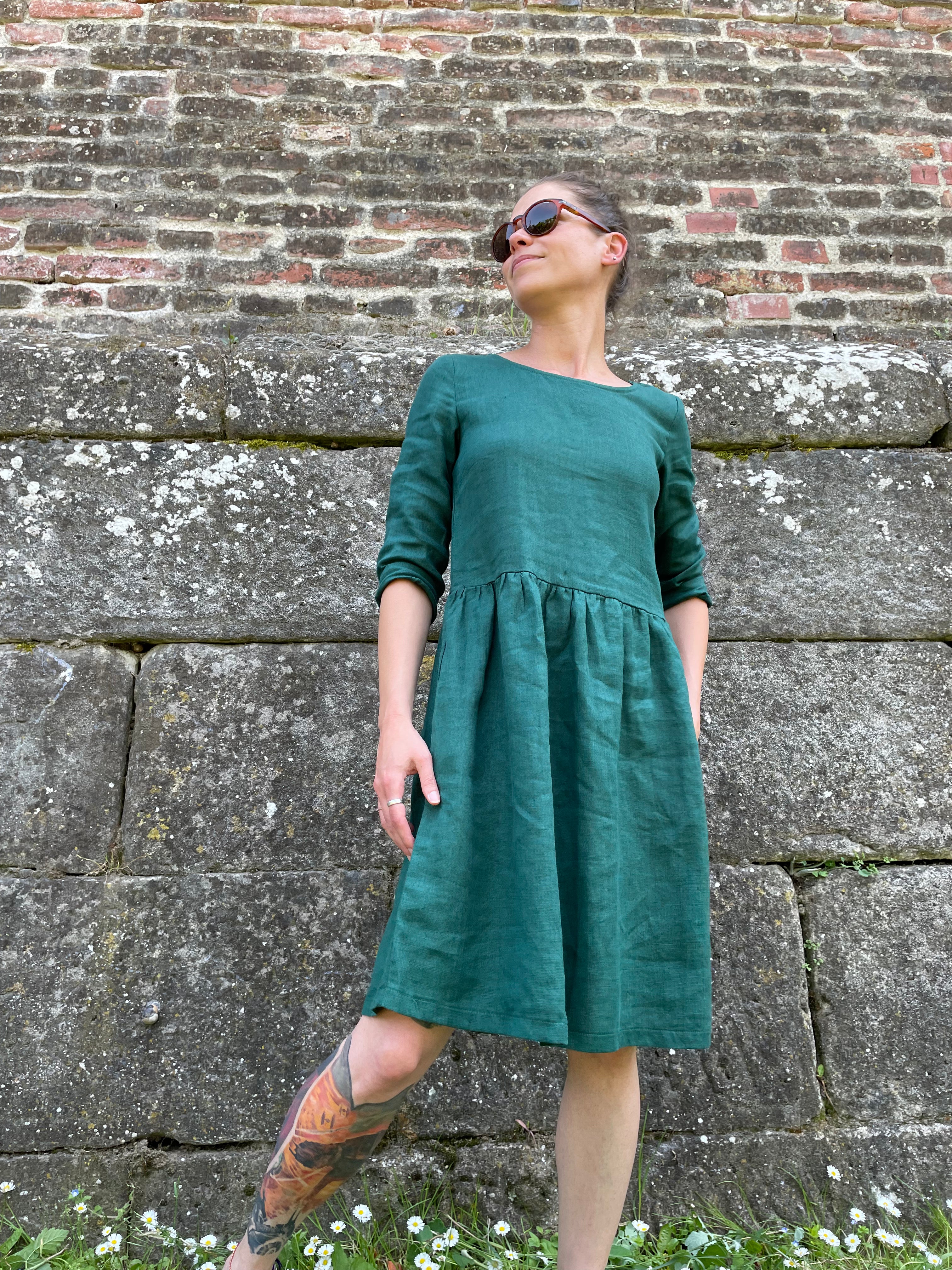 Rochie De In Anne Verde Brad, XS