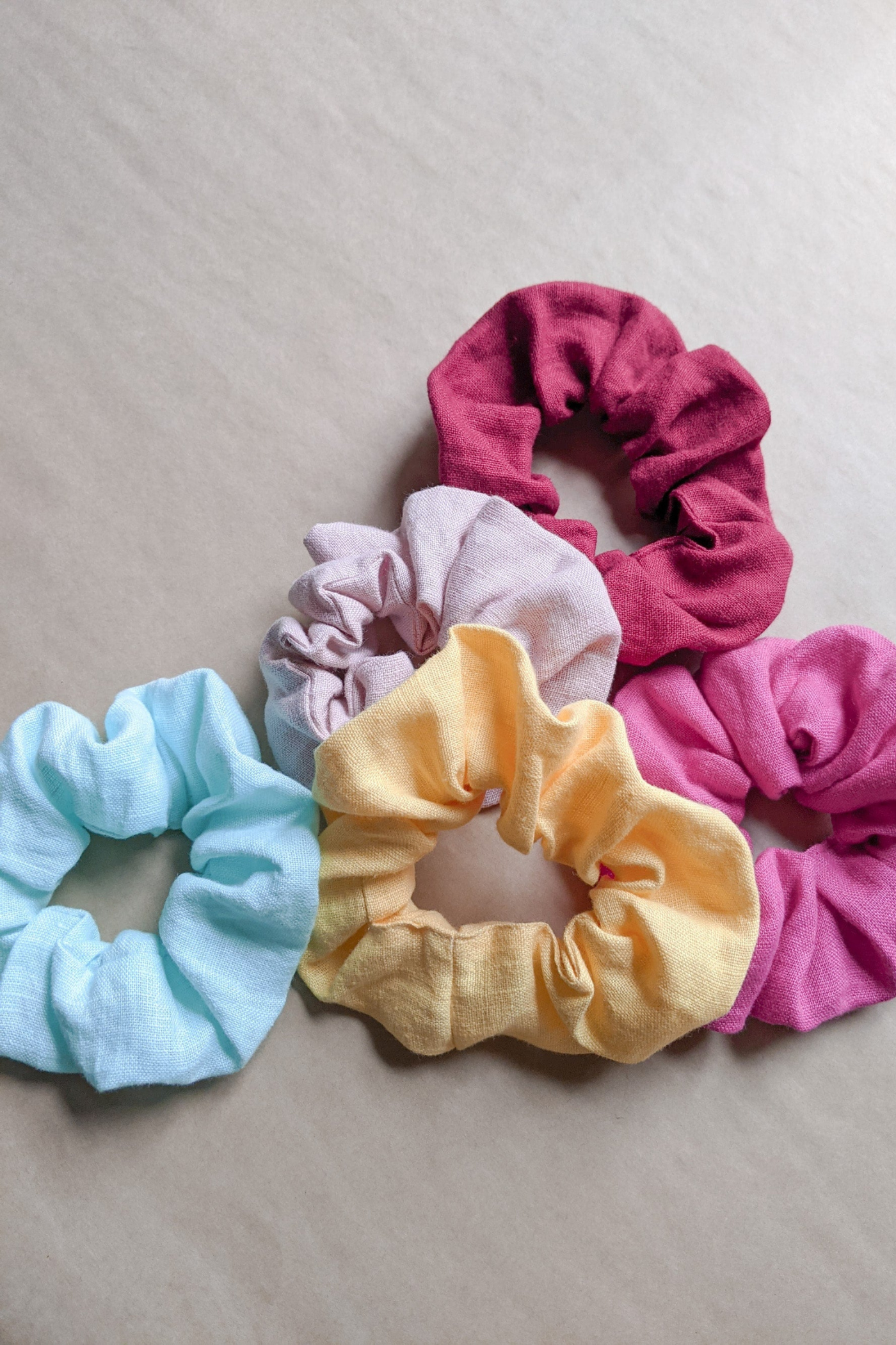 NO WASTE scrunchies - set of three