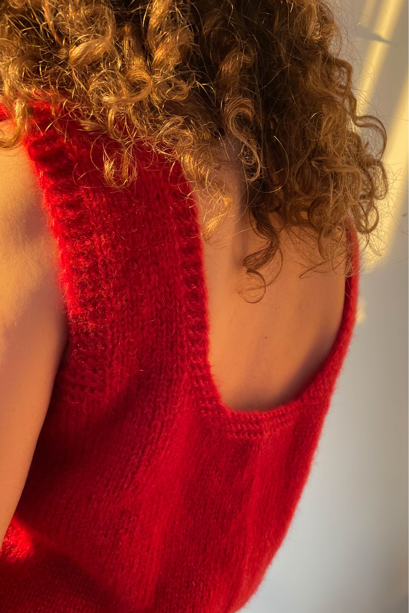 Mohair and Natural Silk Knitted Top