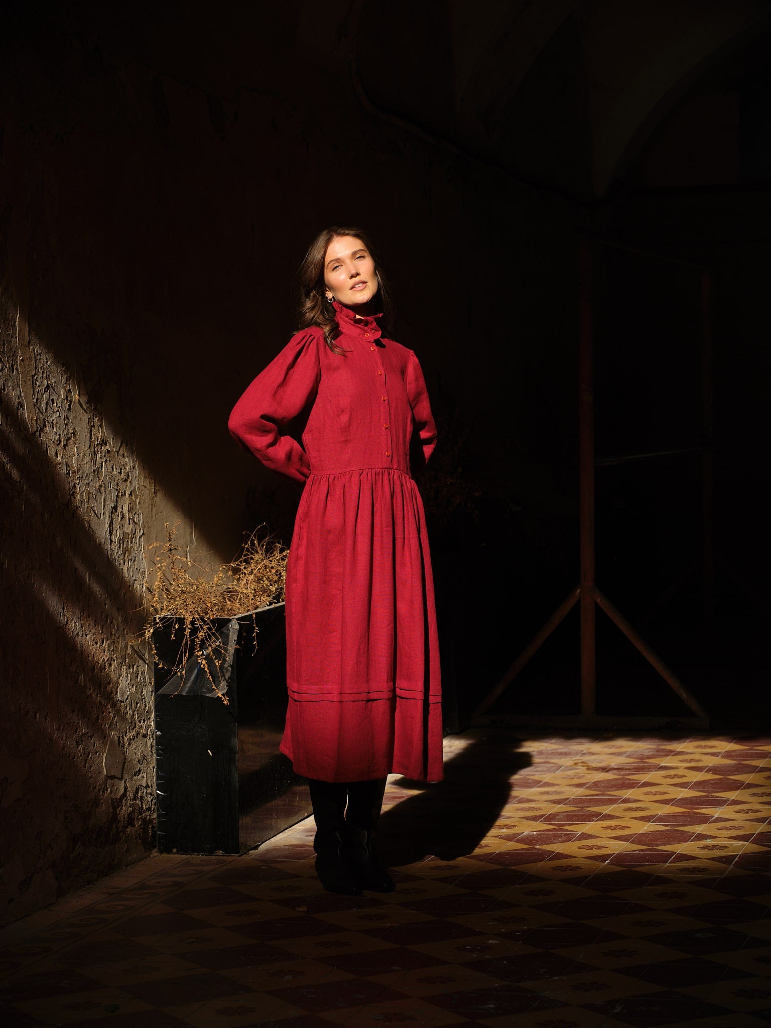Rochie din In Runa Bordo