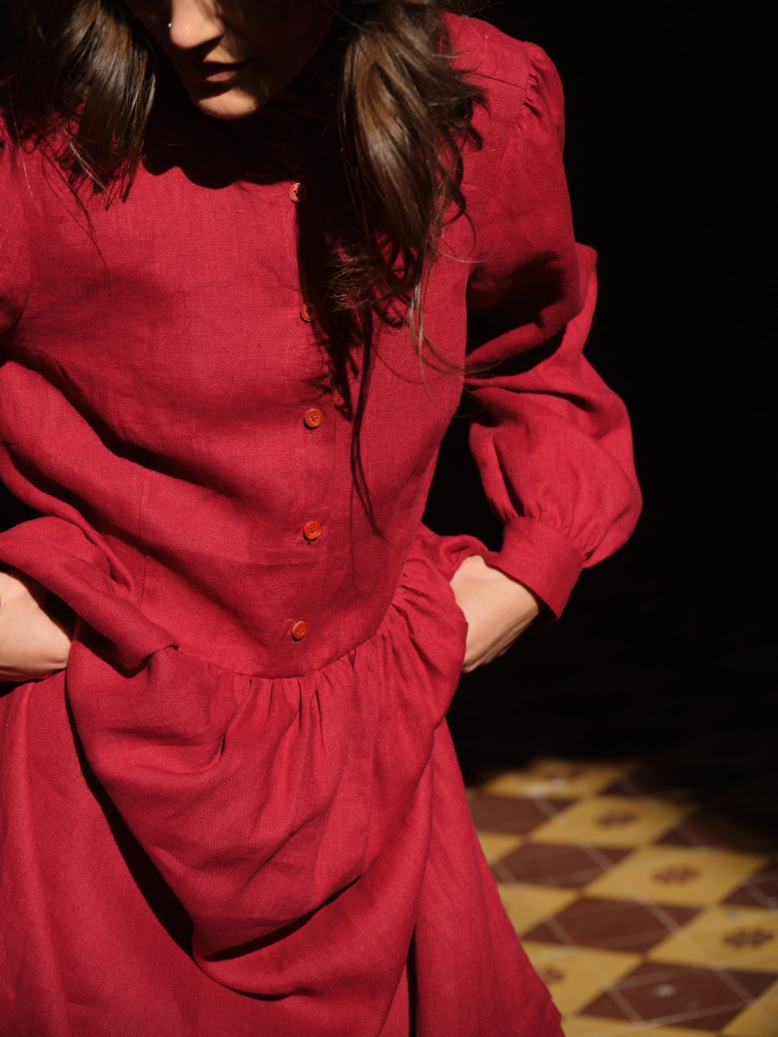 Rochie din In Runa Bordo