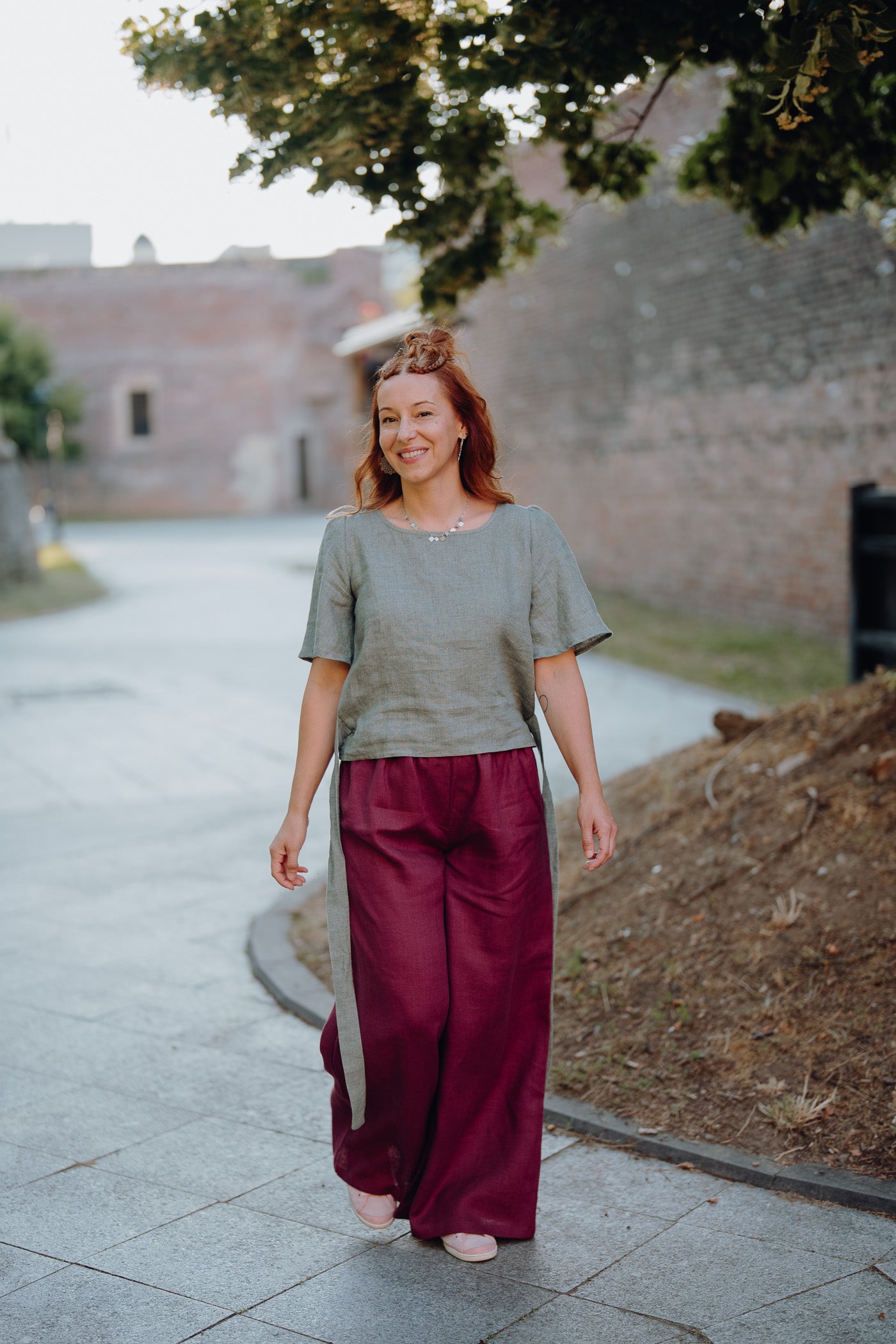 Sandra Linen Blouse White