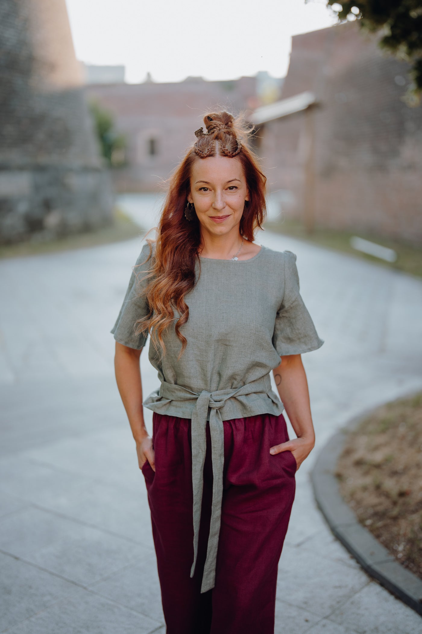 Sandra Linen Blouse White