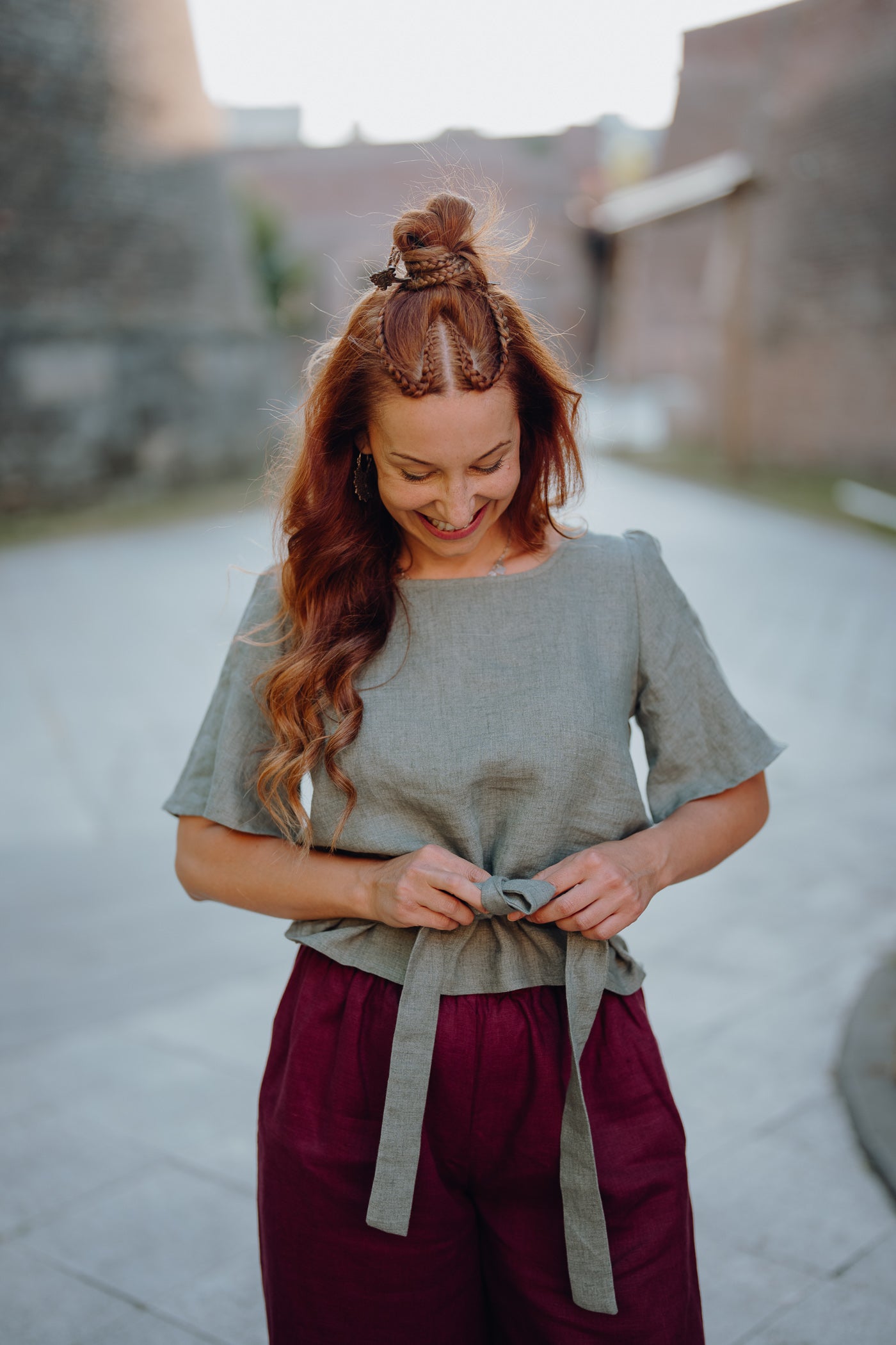 Sandra Linen Blouse White