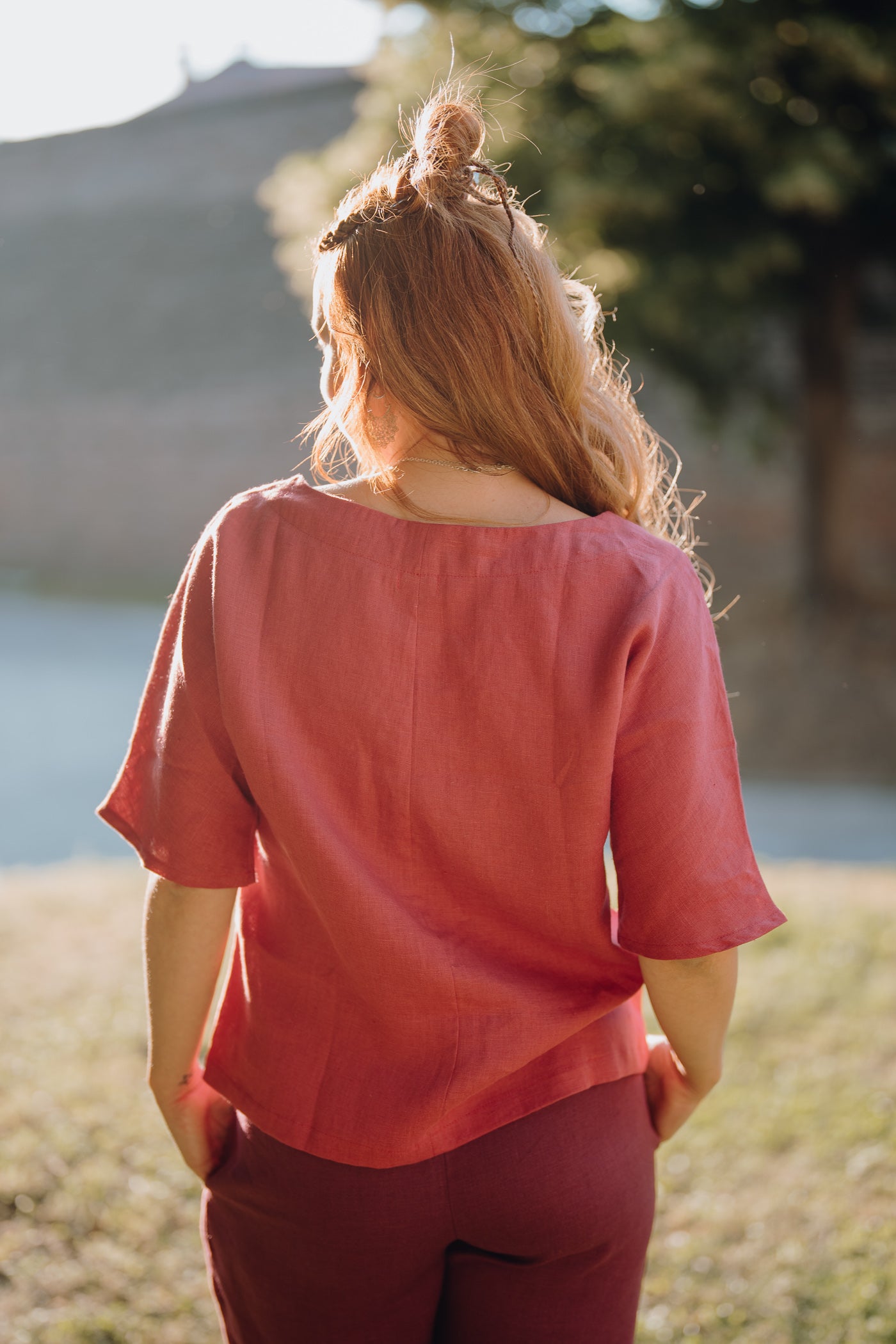 Oh Happy Day Linen Blouse