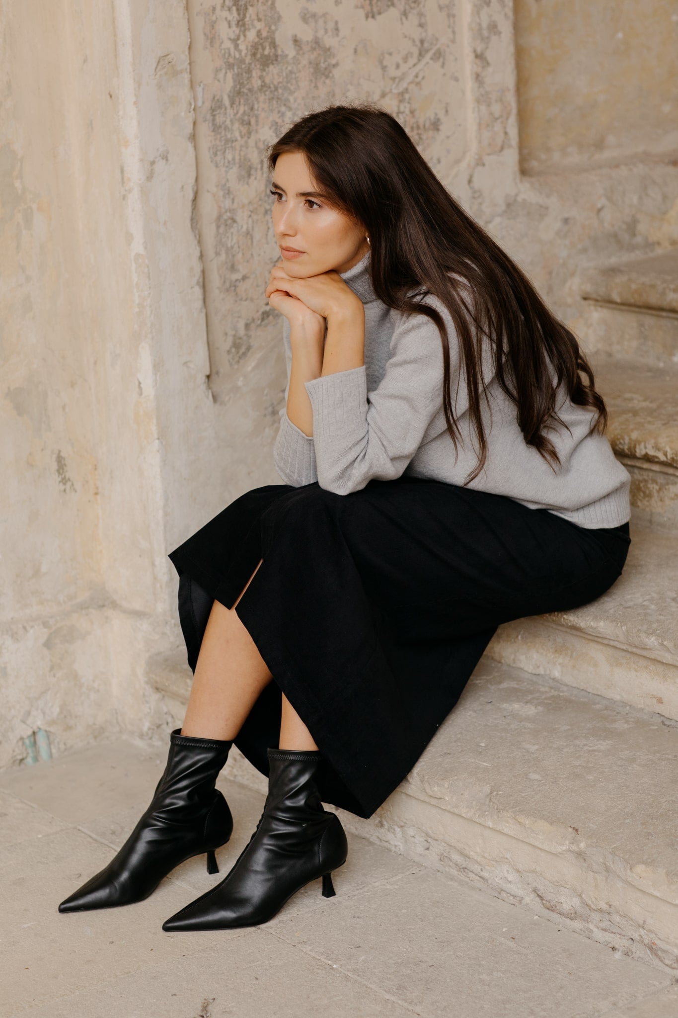 Organic cotton corduroy skirt PAOLA