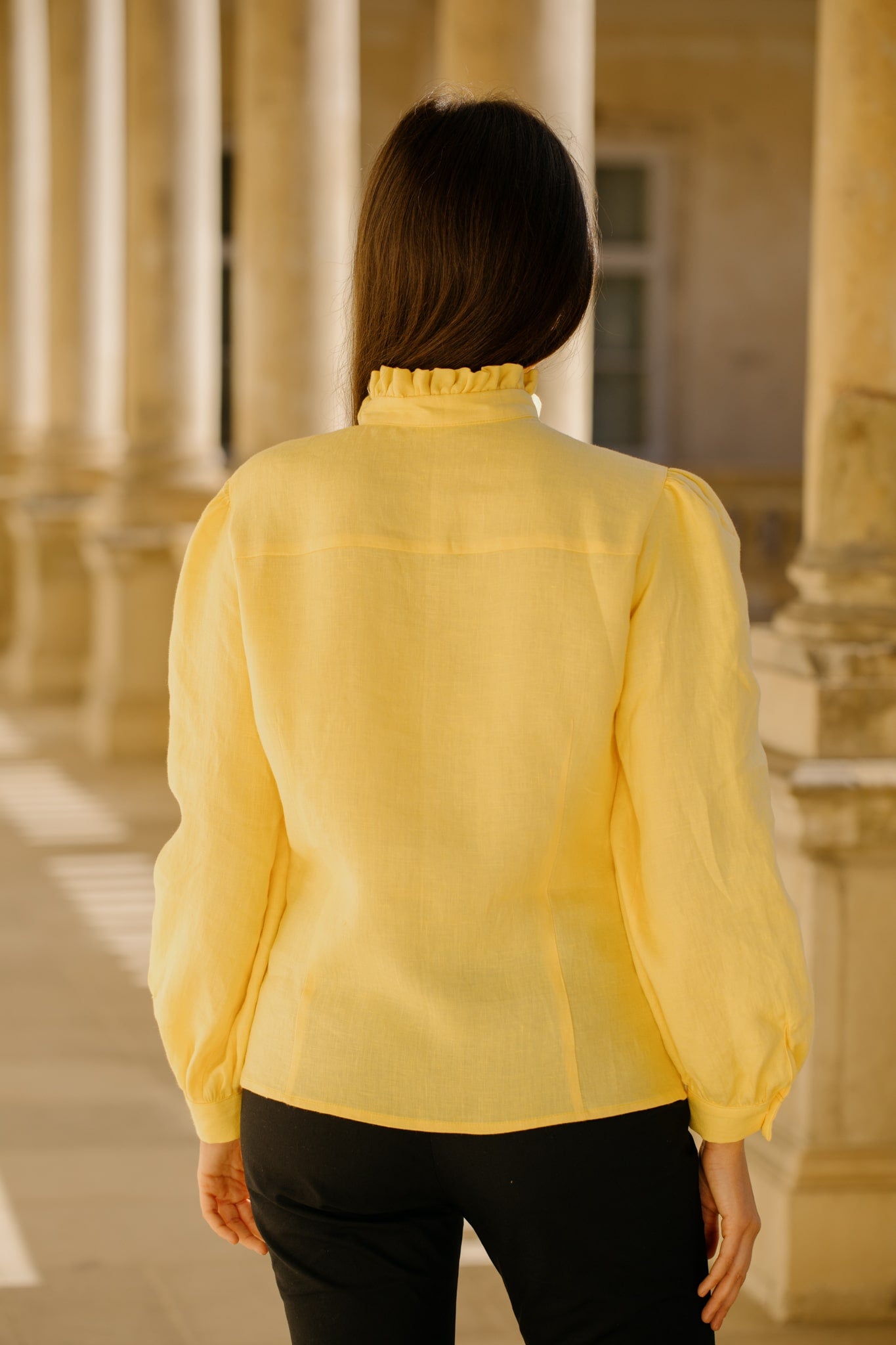 Linen shirt SCARLET