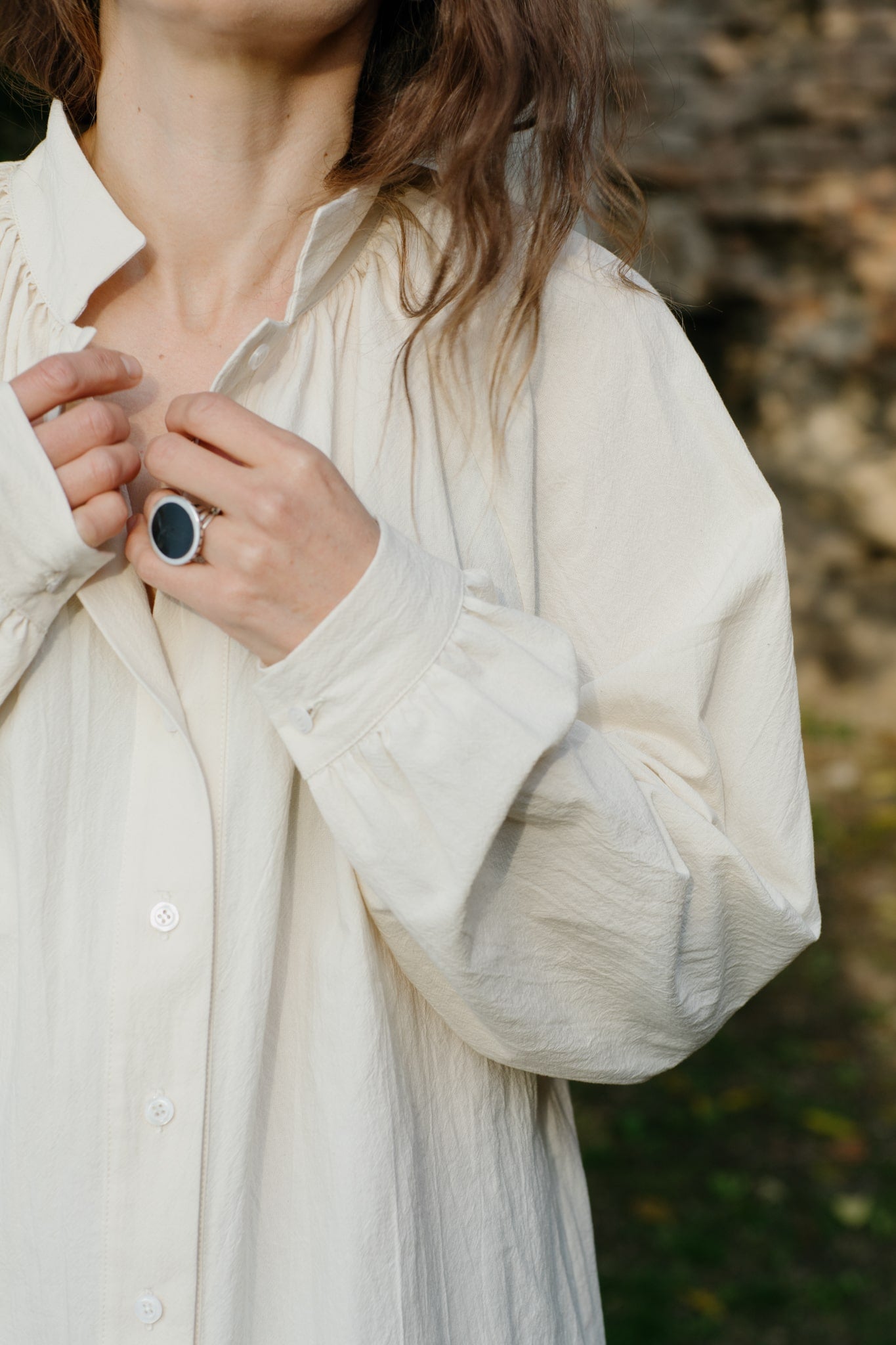 Emma Organic Cotton Relaxed Blouse