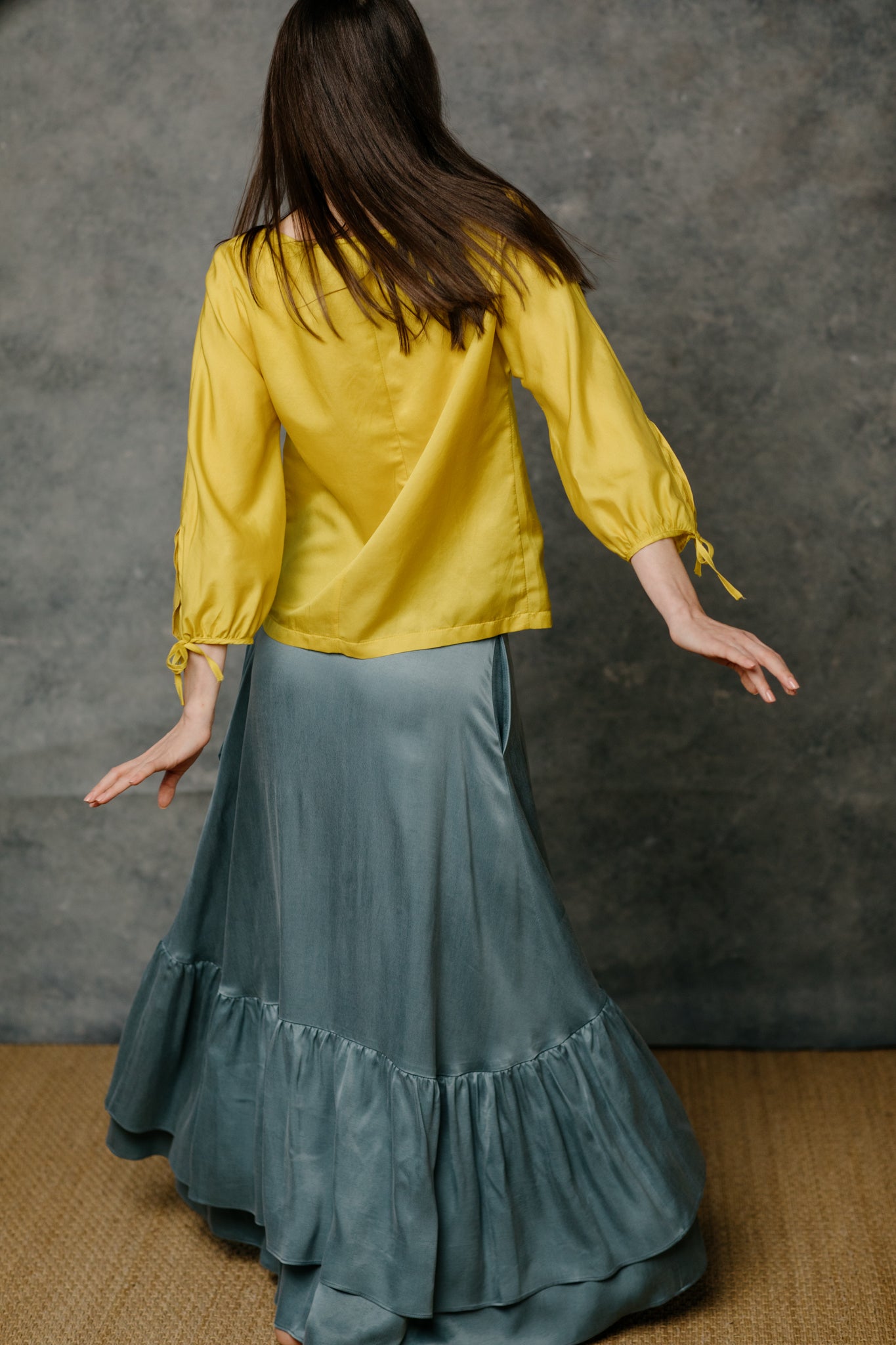 Helene Blouse in Silk, Hemp and Organic Cotton fabric