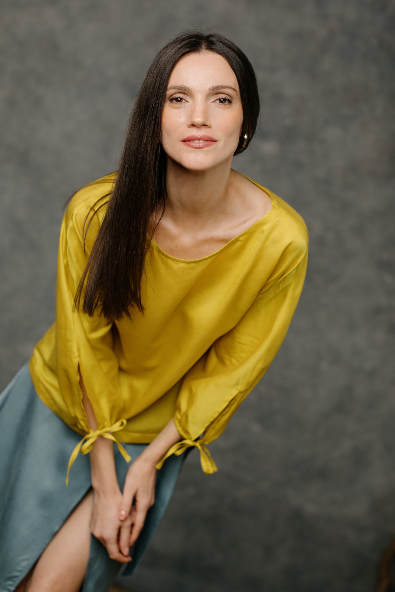 Helene Blouse in Silk, Hemp and Organic Cotton fabric