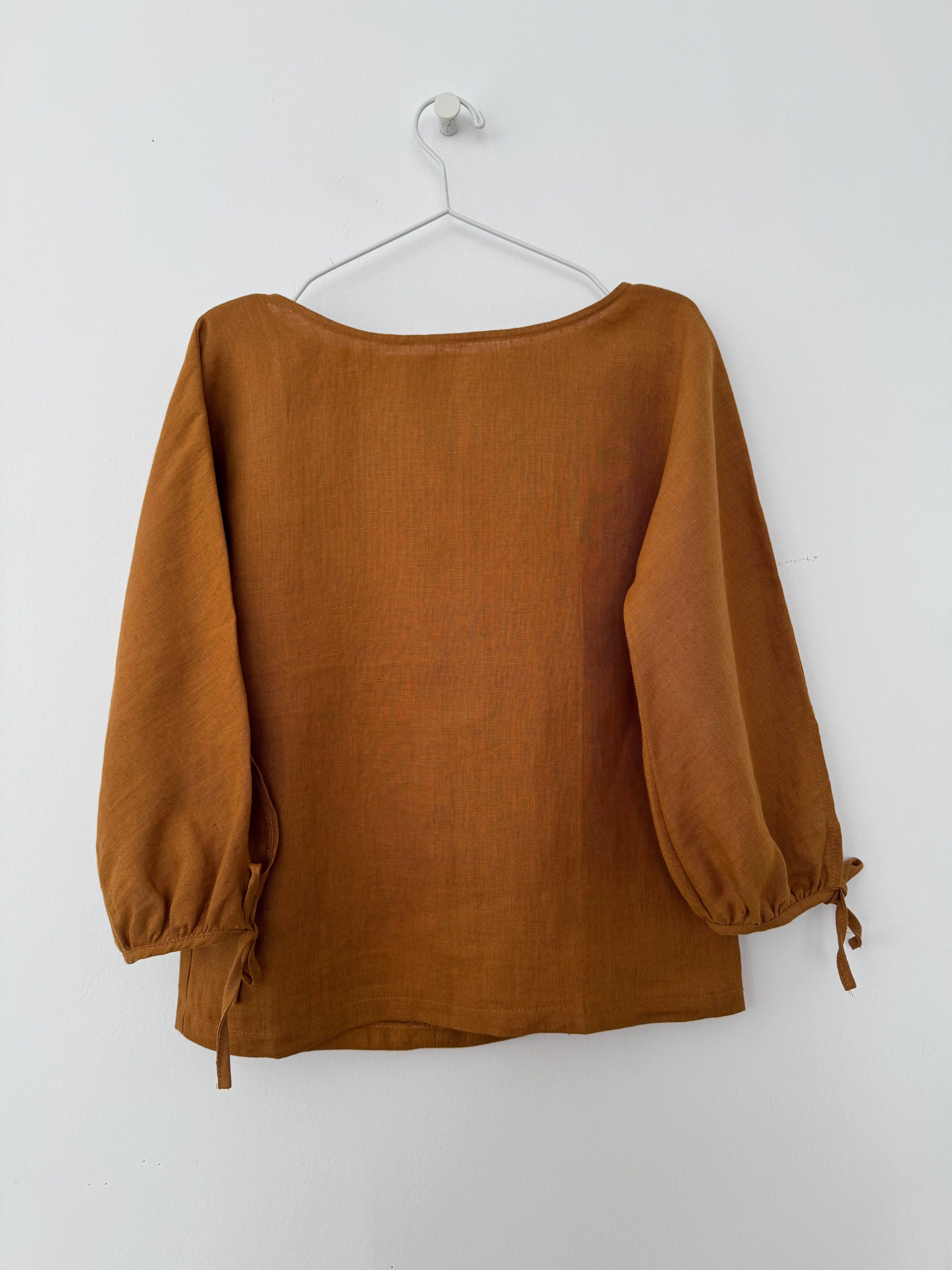 Bluză Din In Helene Caramel