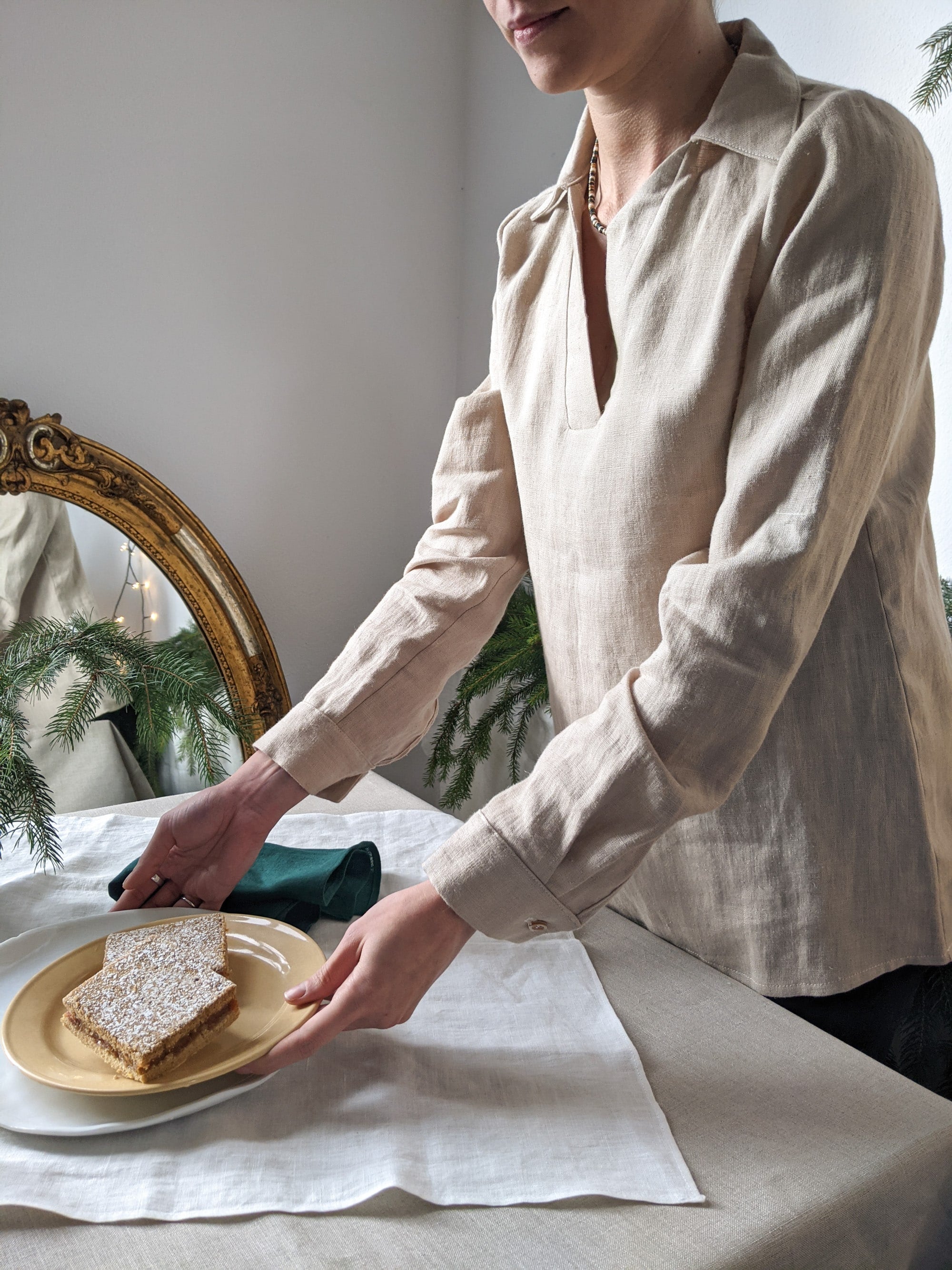 Cămașă Din In Denise Bej, XS