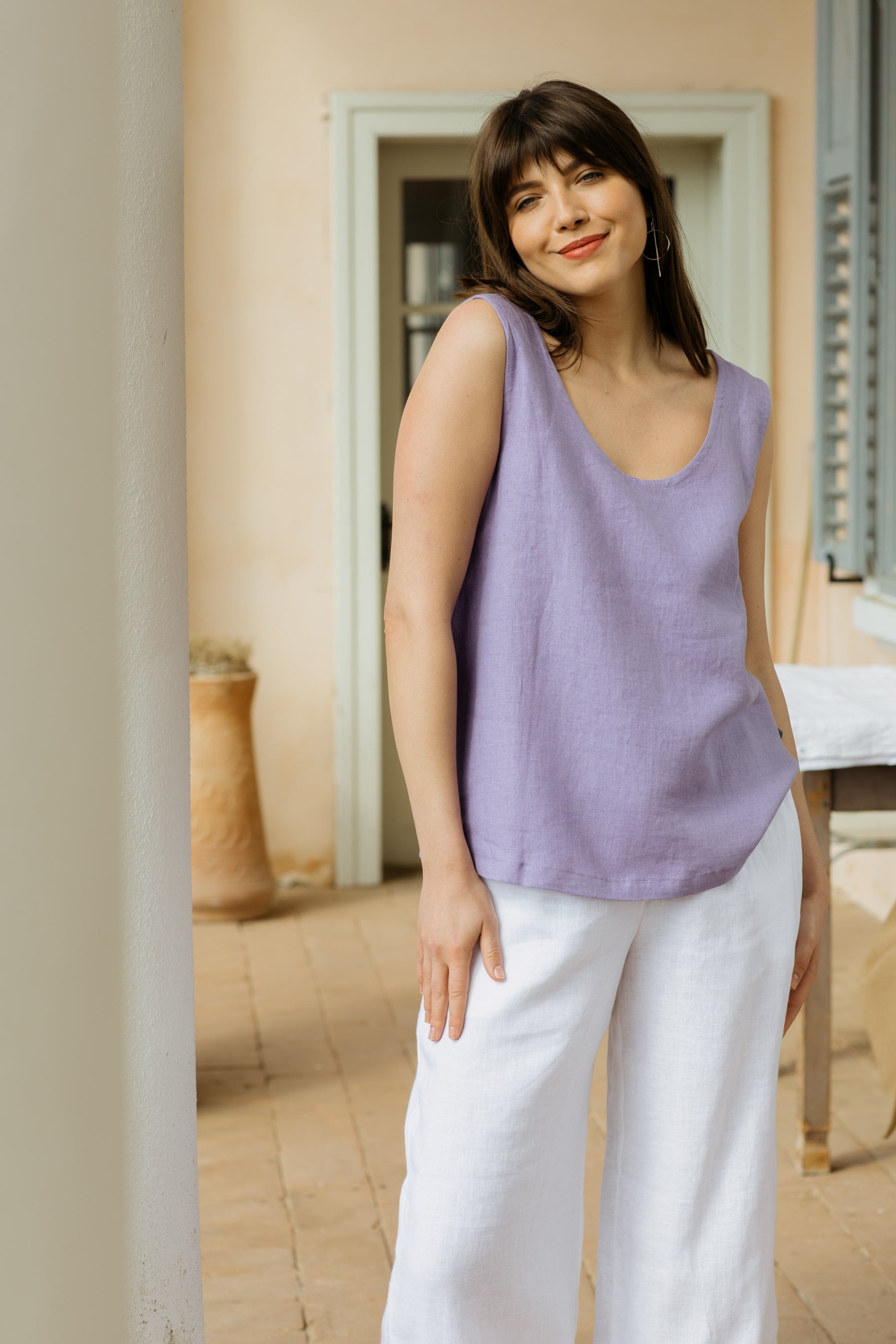 Linen Tank Top