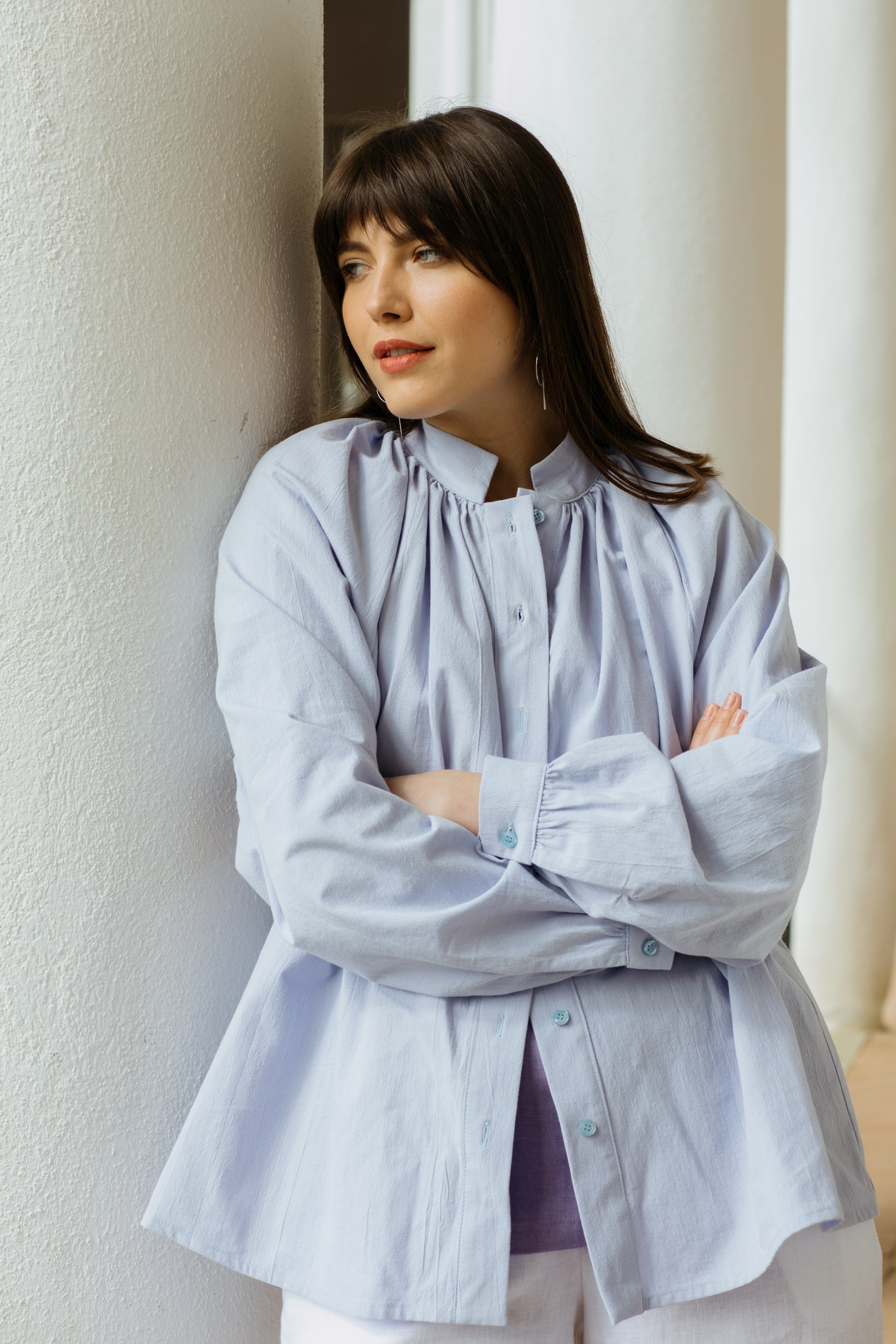 Emma Organic Cotton Relaxed Blouse
