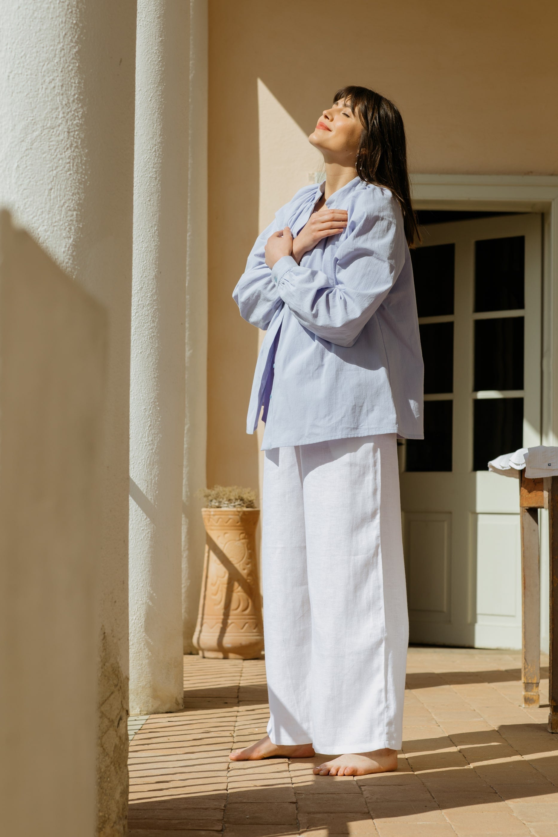 Emma Organic Cotton Relaxed Blouse
