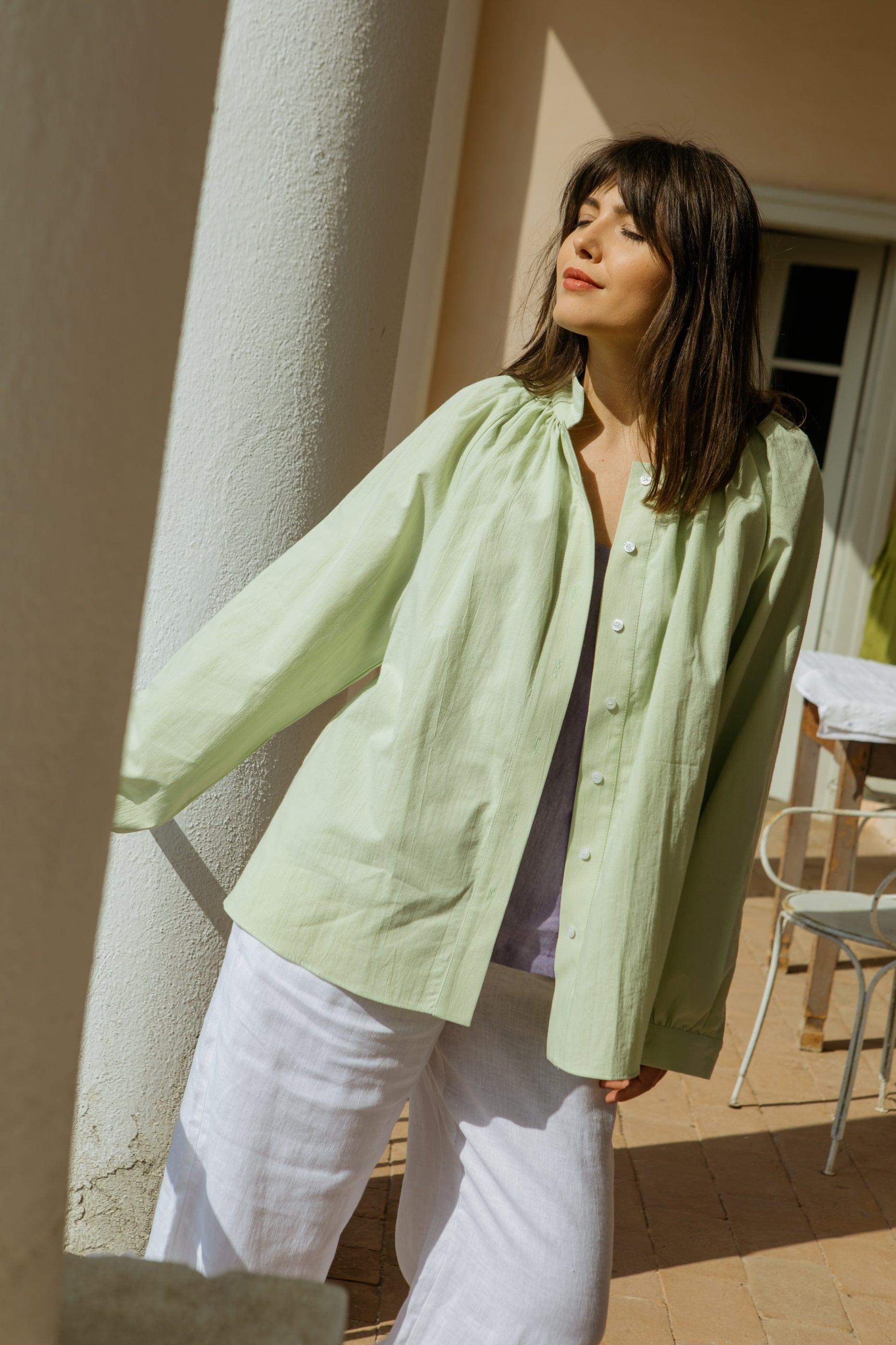 Emma Organic Cotton Relaxed Blouse