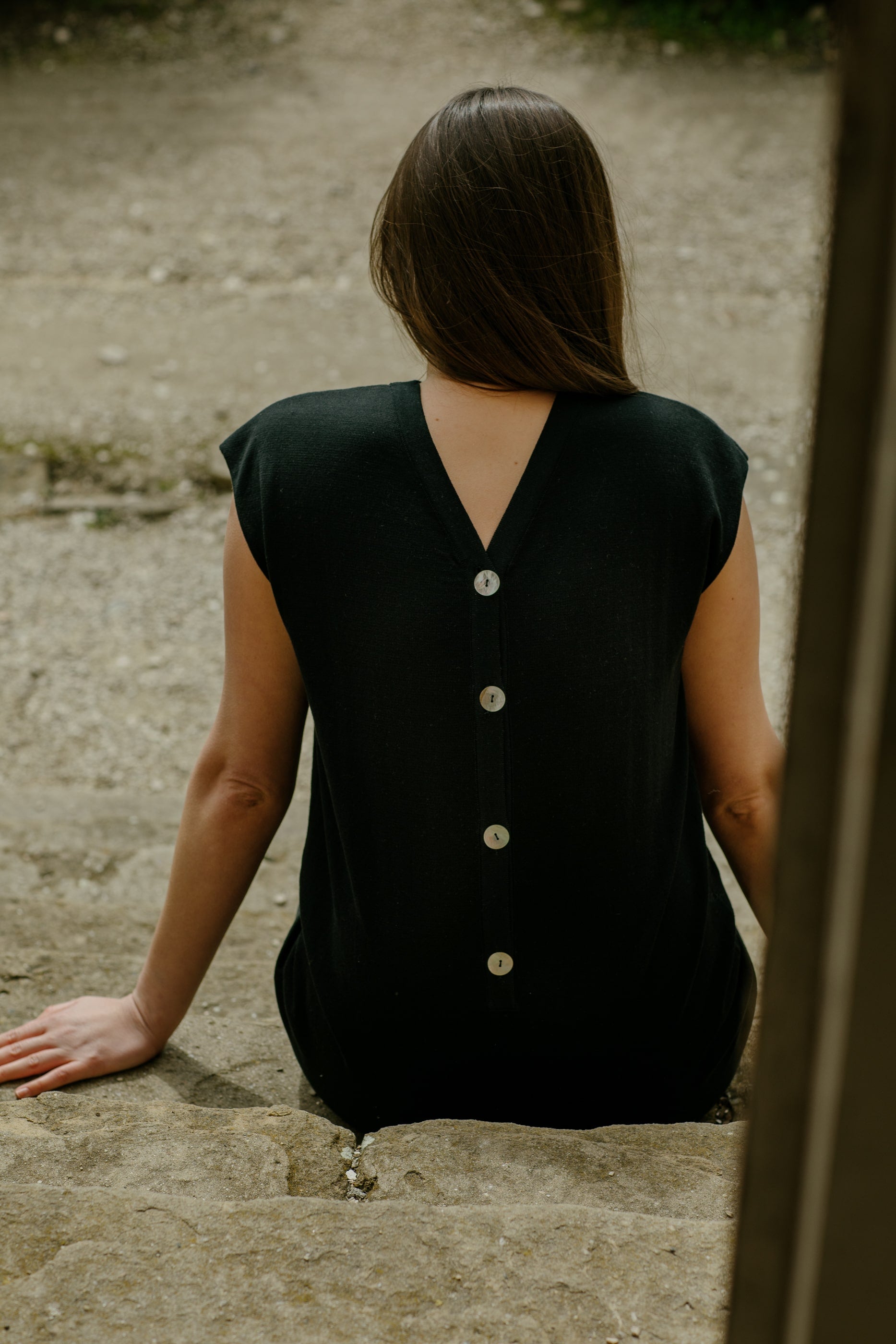 Easy-Black Organic Cotton Dress