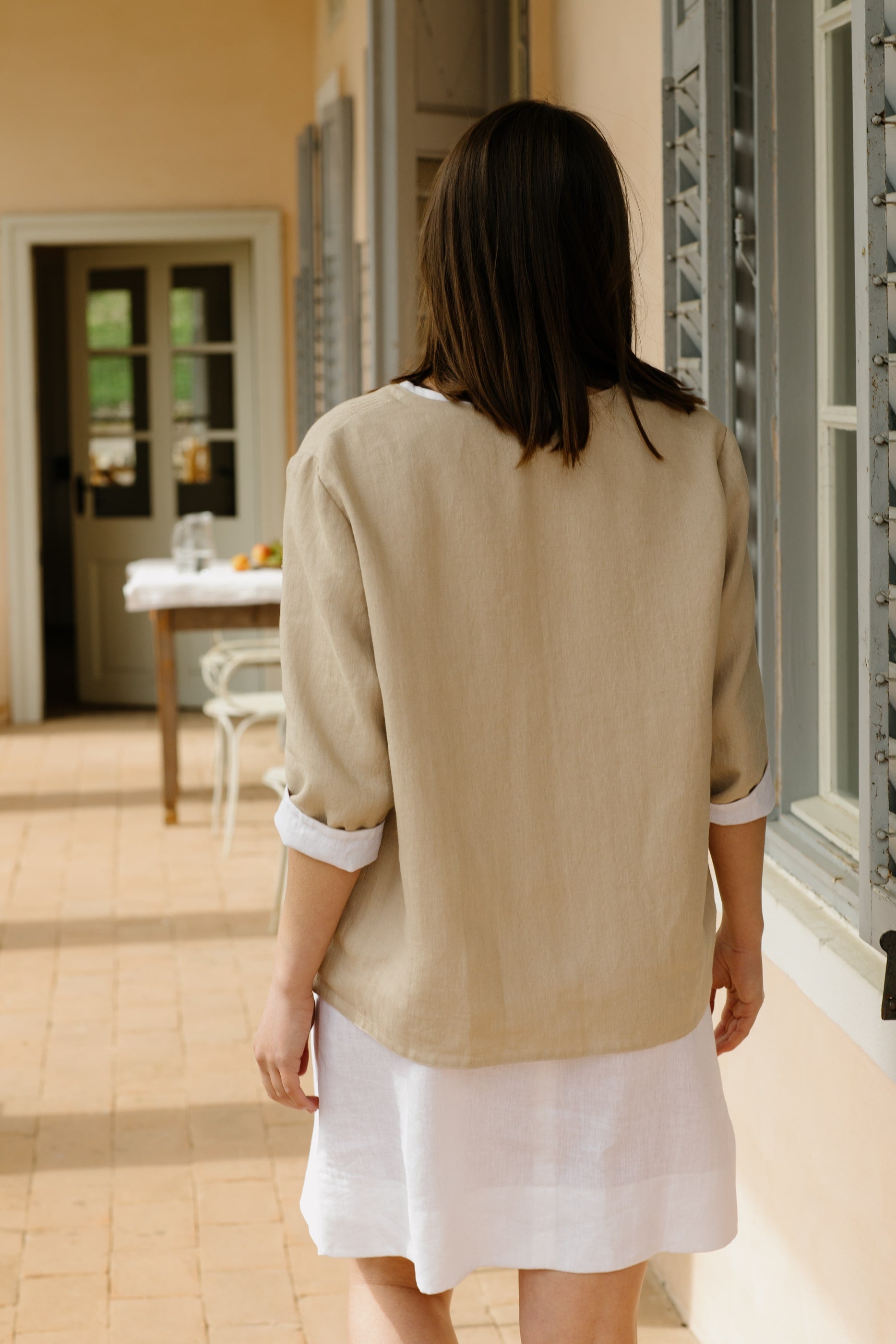 Double-sided Linen Blazer