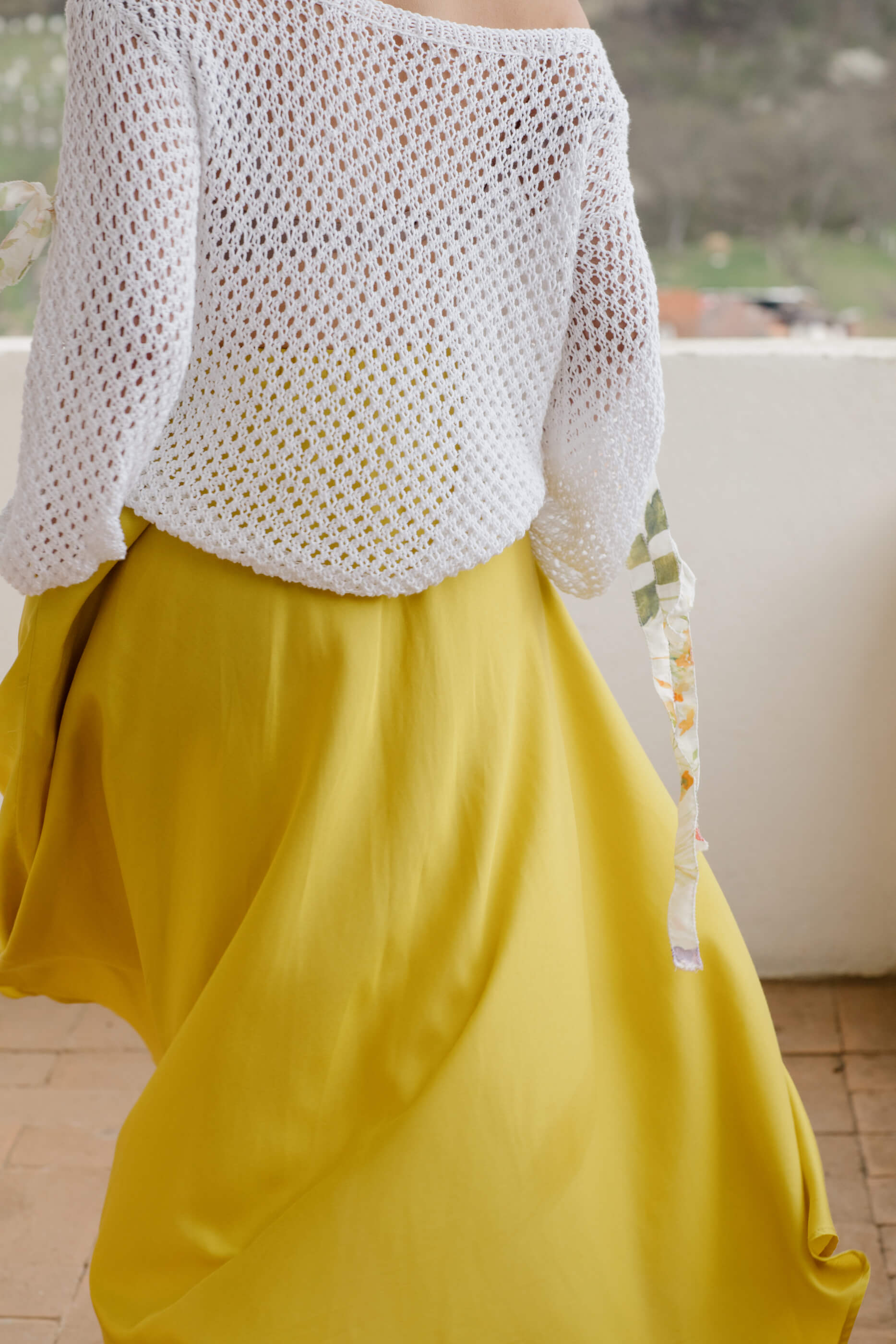 Infinity Organic Cotton Hand Knitted Blouse